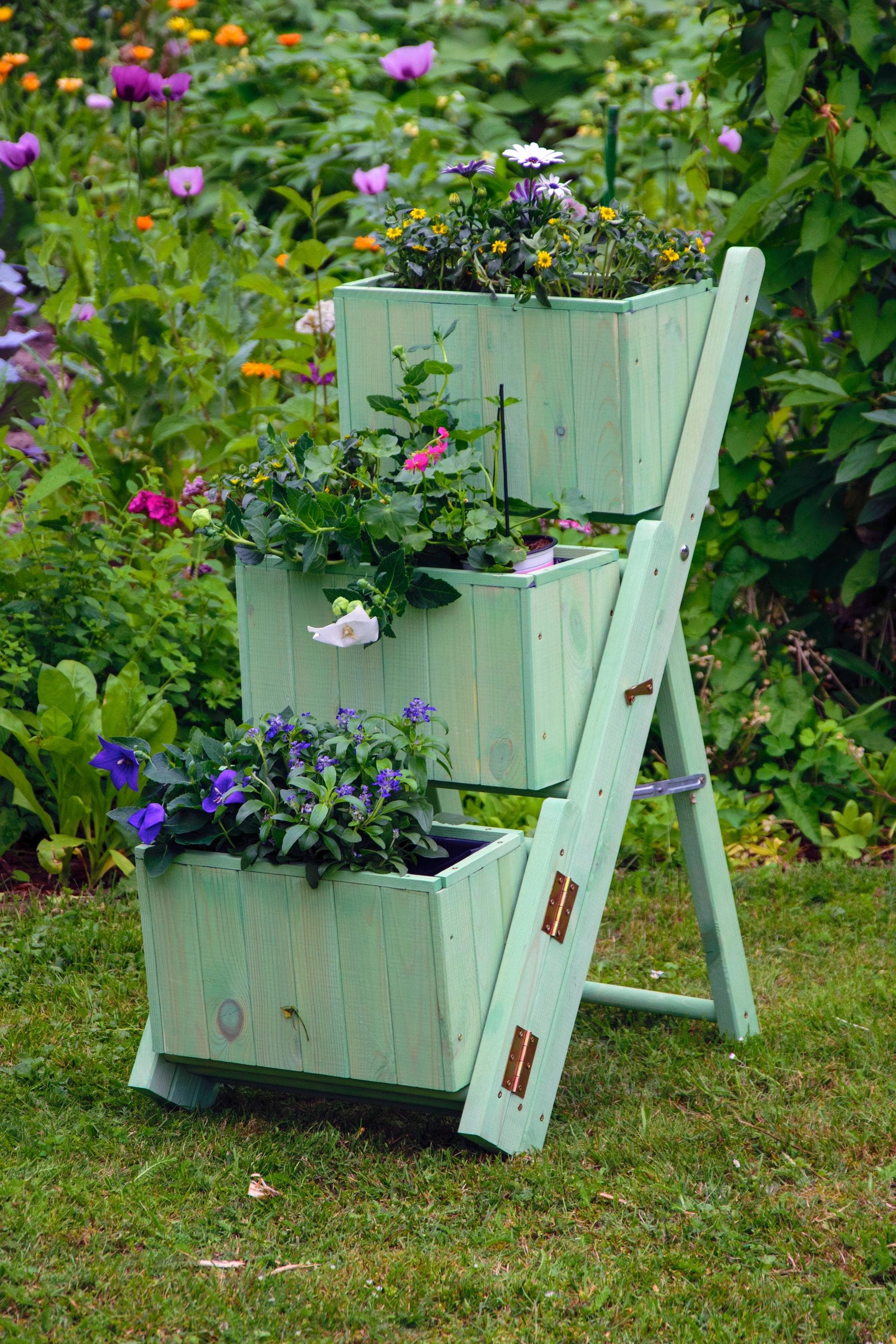 Dobar Pflanztreppe aus Kiefernholz - Vielseitig & Platzsparend