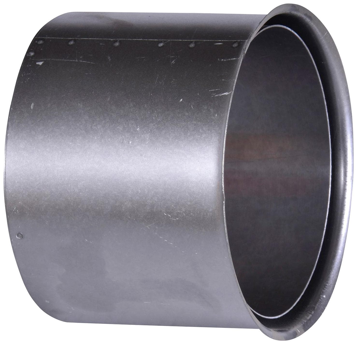 Doppelwandfutter aus Stahl, verzinkt, 16,5x16,5x12 cm