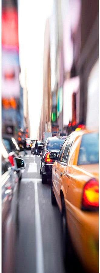 LIVING WALLS Fototapete Yellow Cab New York City Bunt Vlies