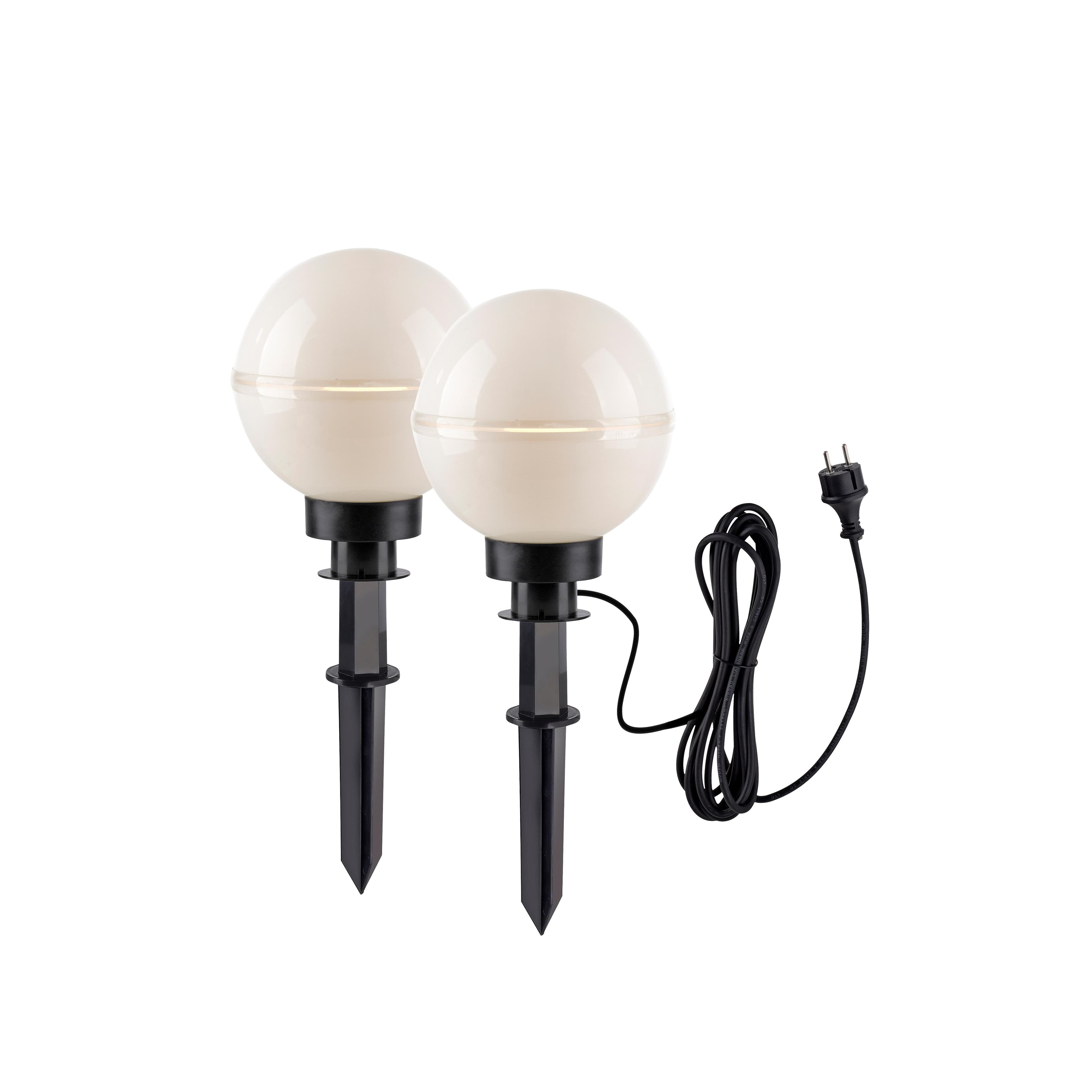 JUST LIGHT Kugelleuchte HEMIS Gartenlampe weiß IP44