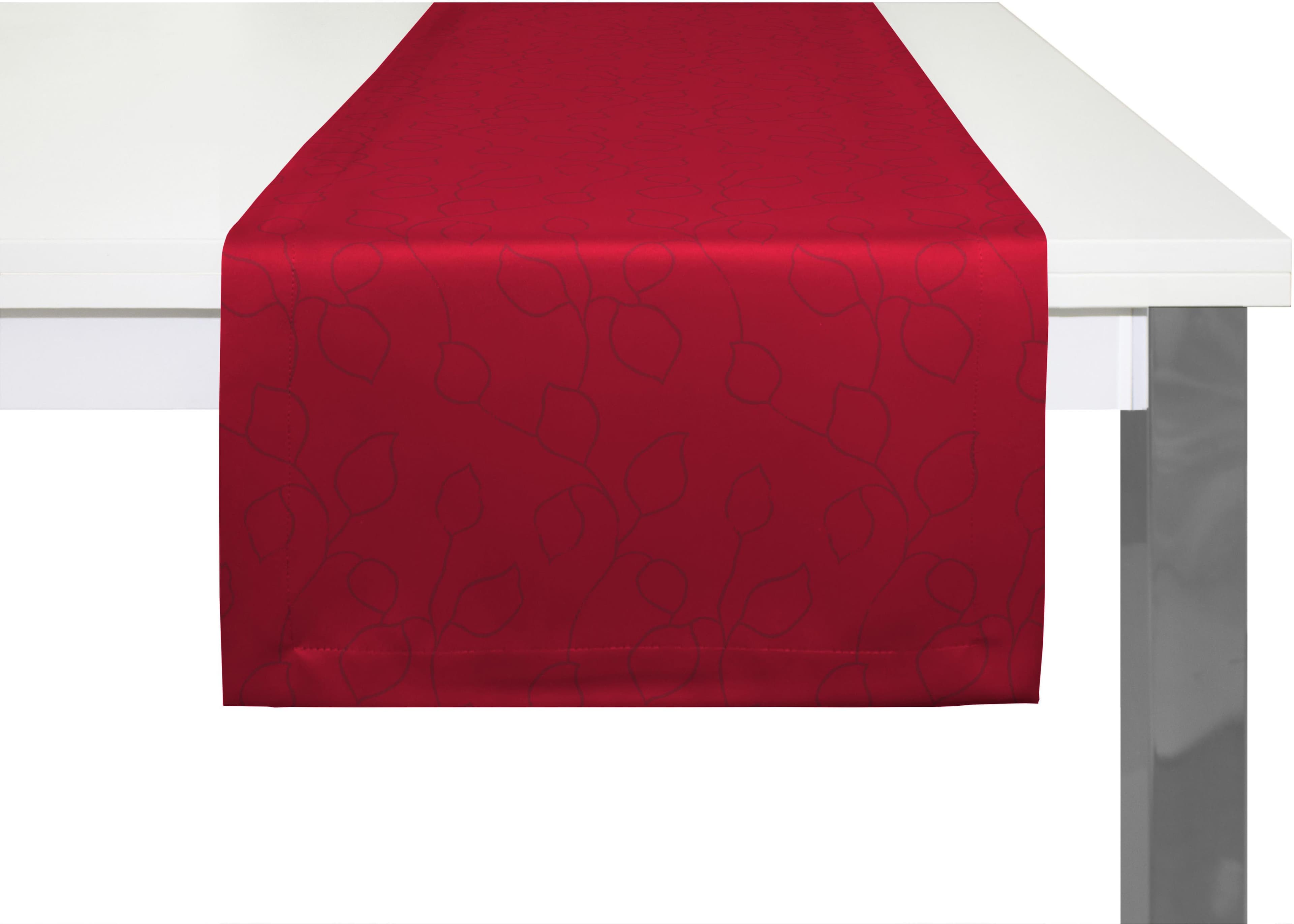 Tischläufer WIRTH 'Westport' Gr. 1, rot, 150x40cm, Polyester