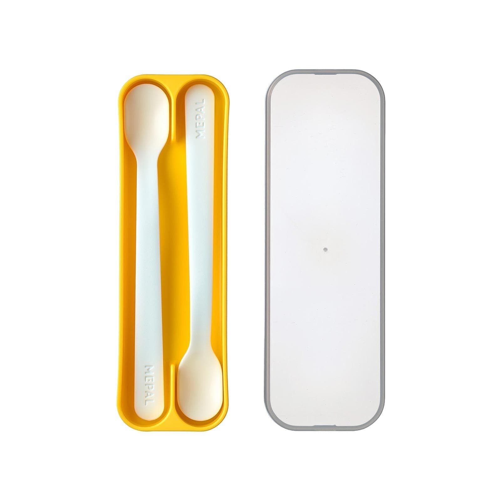MEPAL Fütterlöffel Mio 2er Set Gelb Kinderbesteck