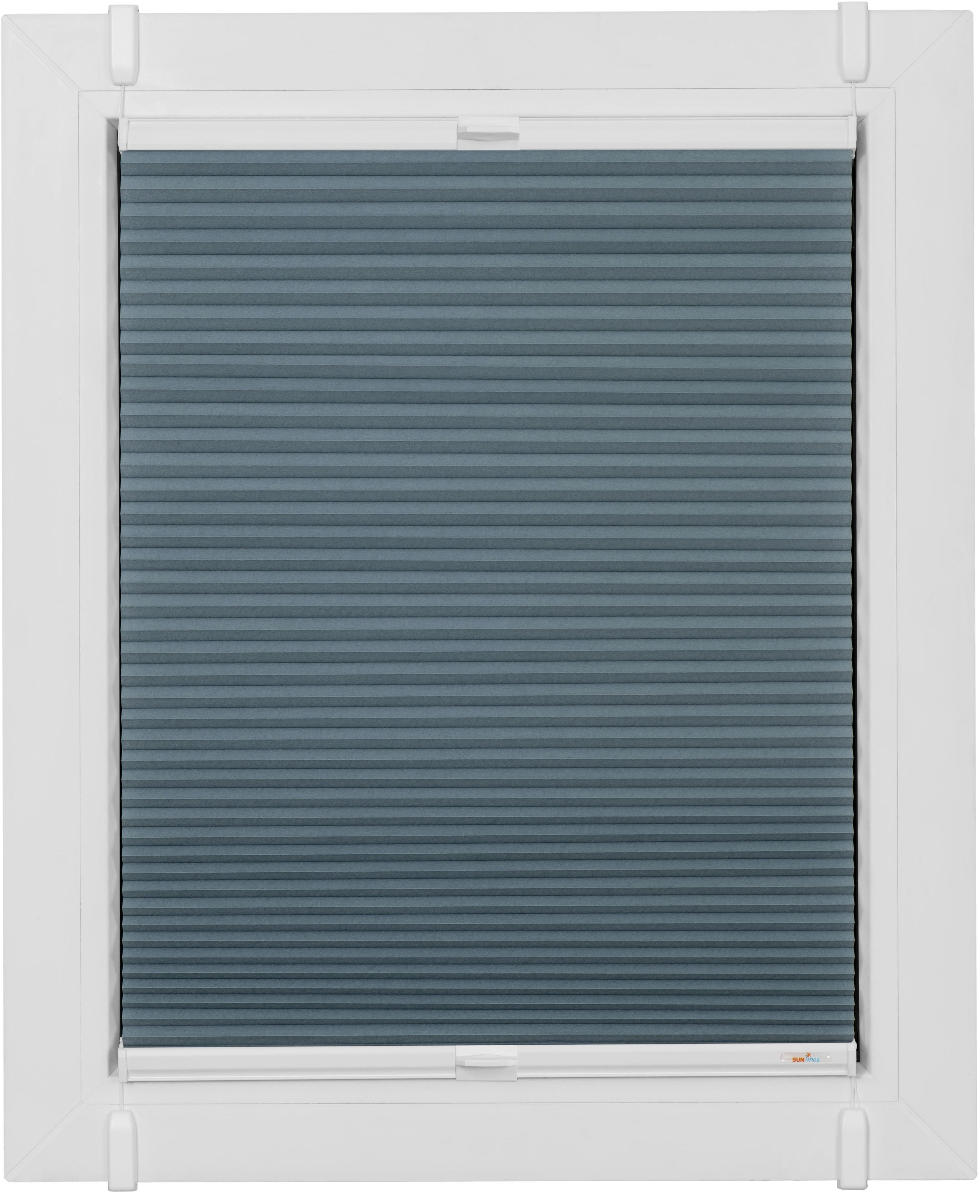SUNLINES Wabenplissee One Size Style Honeycomb TL Blau Klemmfix