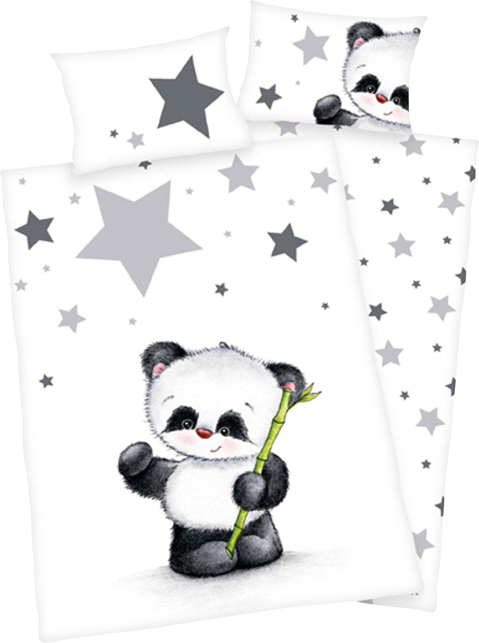 Baby Best Babybettwäsche Panda, Renforcé, mit niedlichem Motiv