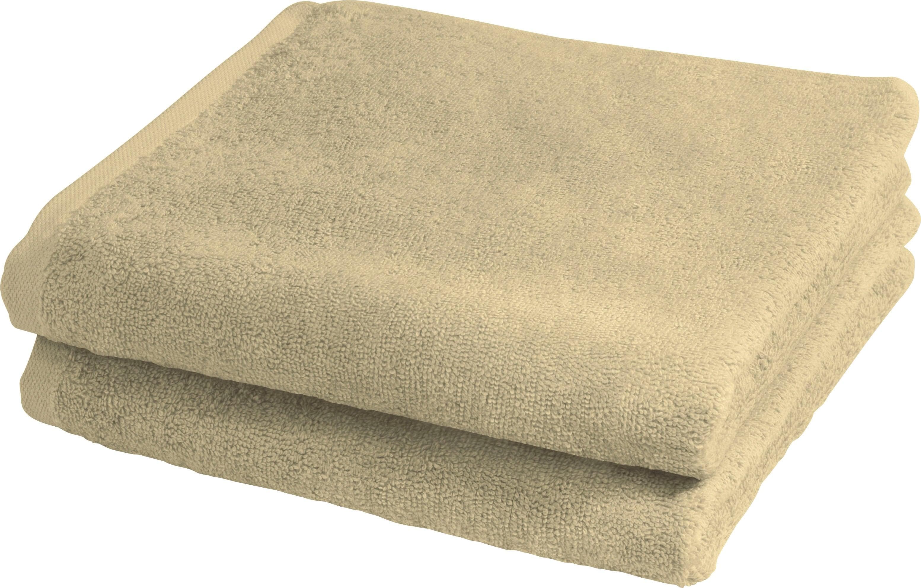 Fleuresse Duschtücher 2828 Frottier 100% Baumwolle Beige Hellbraun