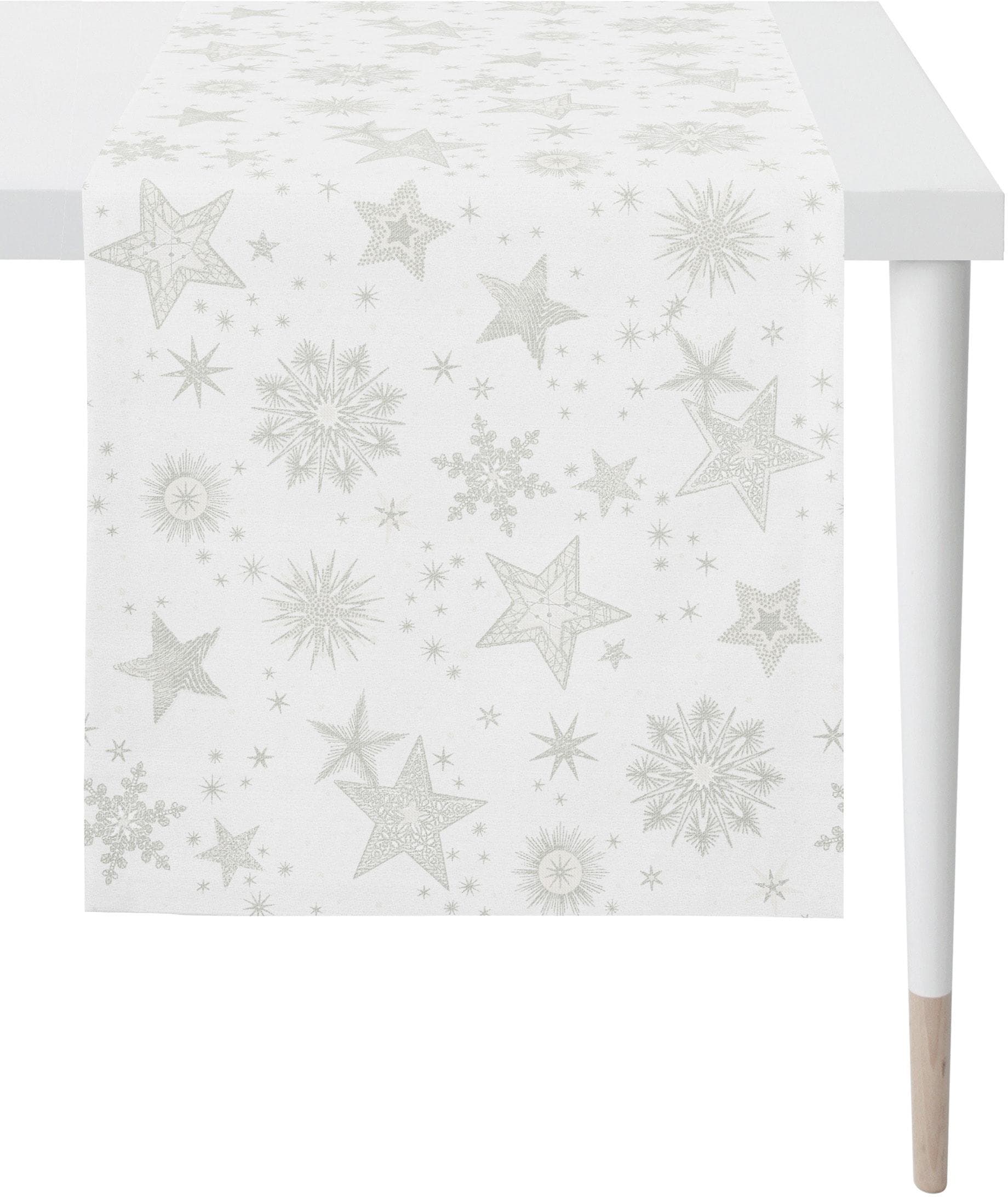 APELT Tischläufer 9602 Christmas Elegance Beige Gold