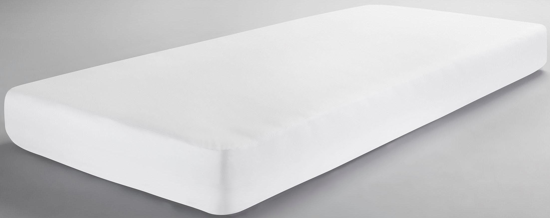 Dormisette Matratzenschutzbezug Weiß Molton-Spannbettlaken