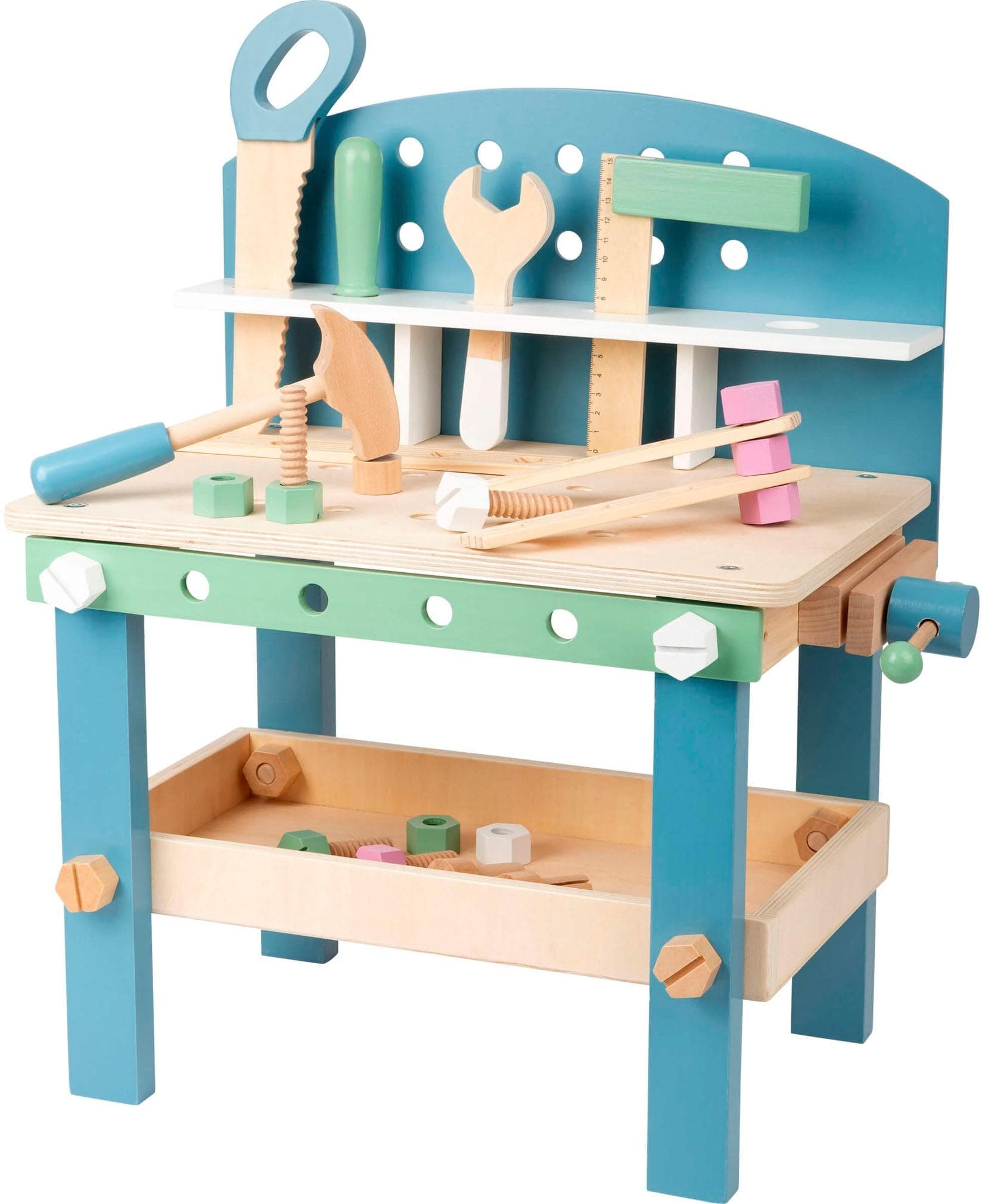 Small Foot Spielwerkbank Nordic Bunt Holz Rollenspielzeug