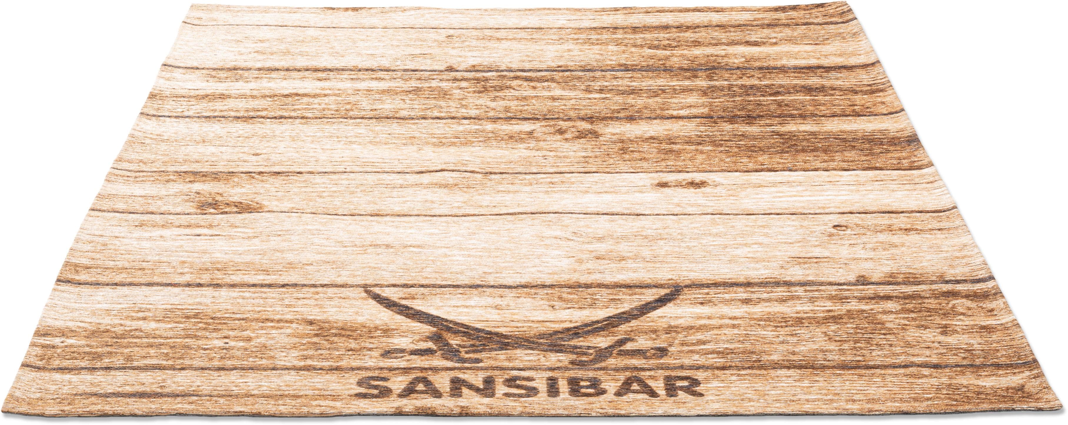 SANSIBAR Teppich Keitum 009 Braun Maritim Flachgewebe