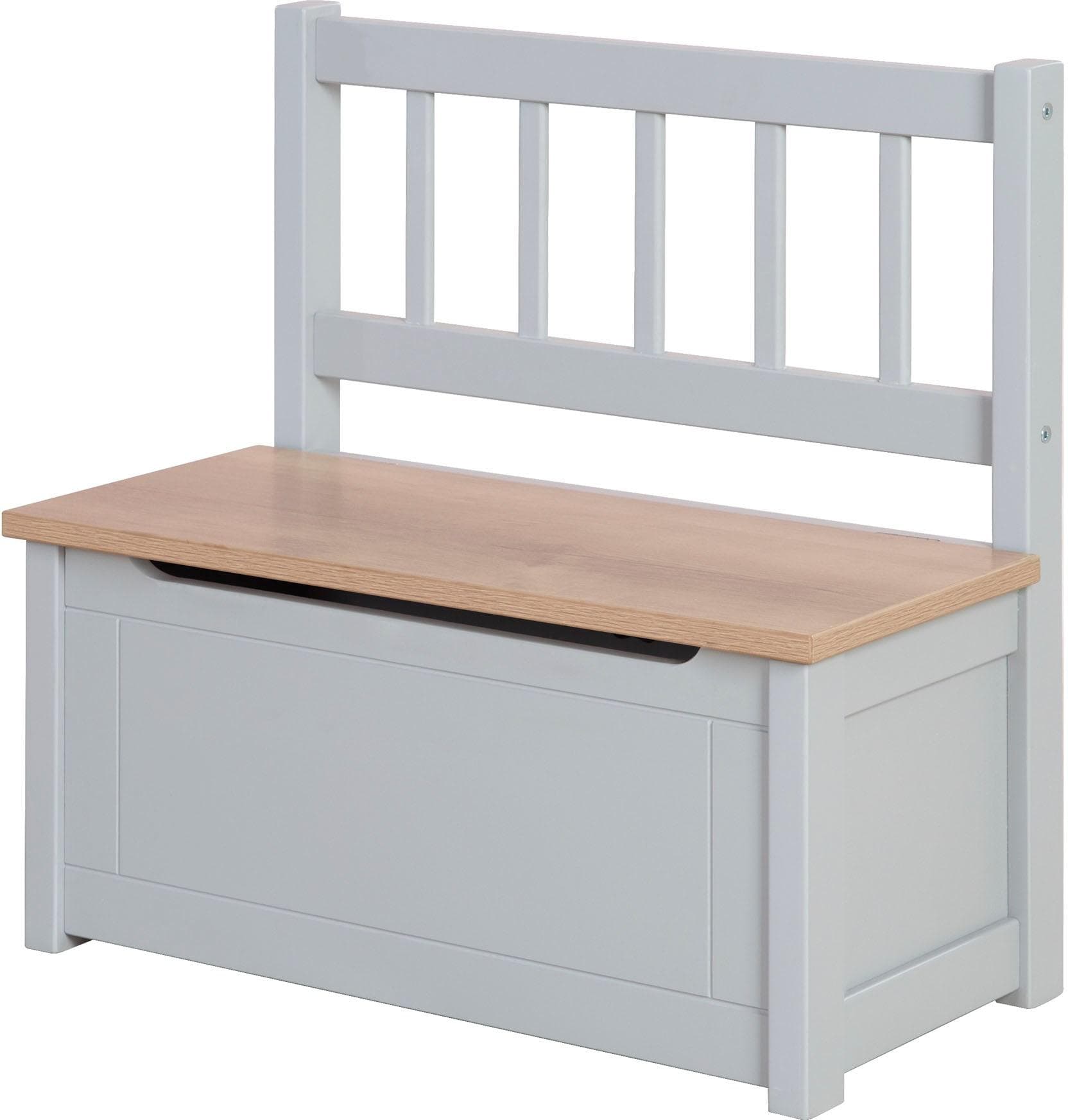 ROBA Truhenbank Woody Beige/Natur Aufklappbar