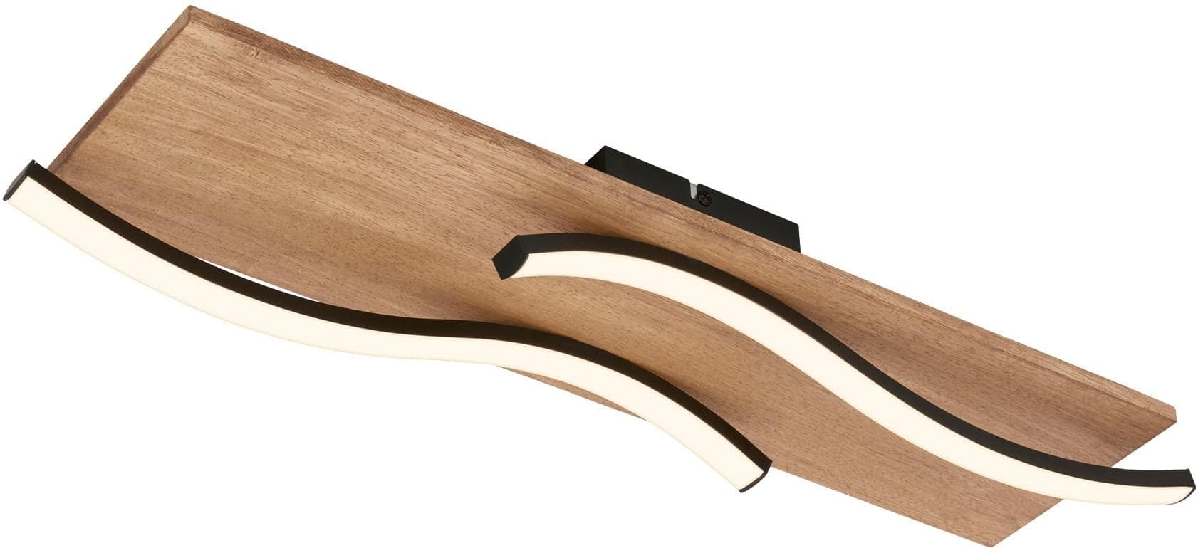 Briloner Leuchten LED-Deckenleuchte Vinka 2-flammig Holzoptik