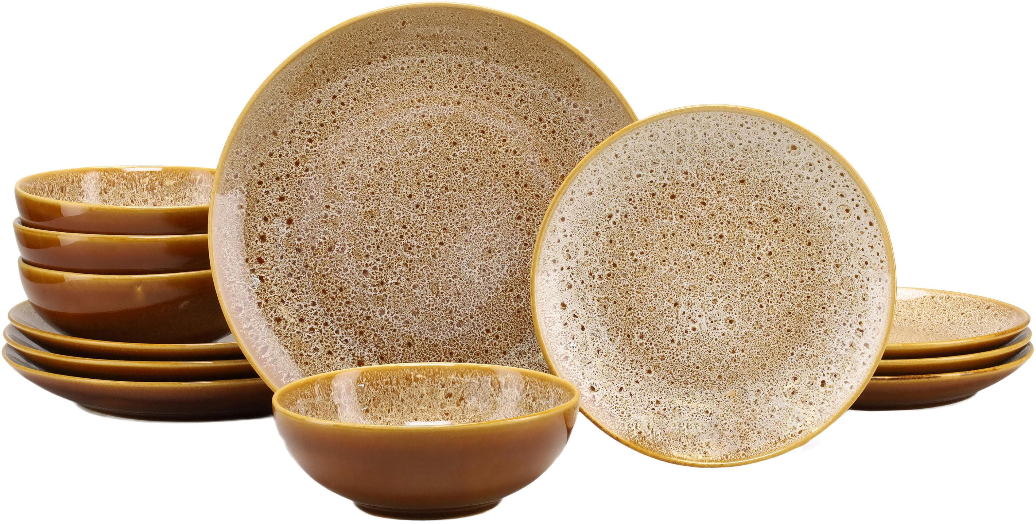 Creatable Tafelservice Cognac, 12-teilig