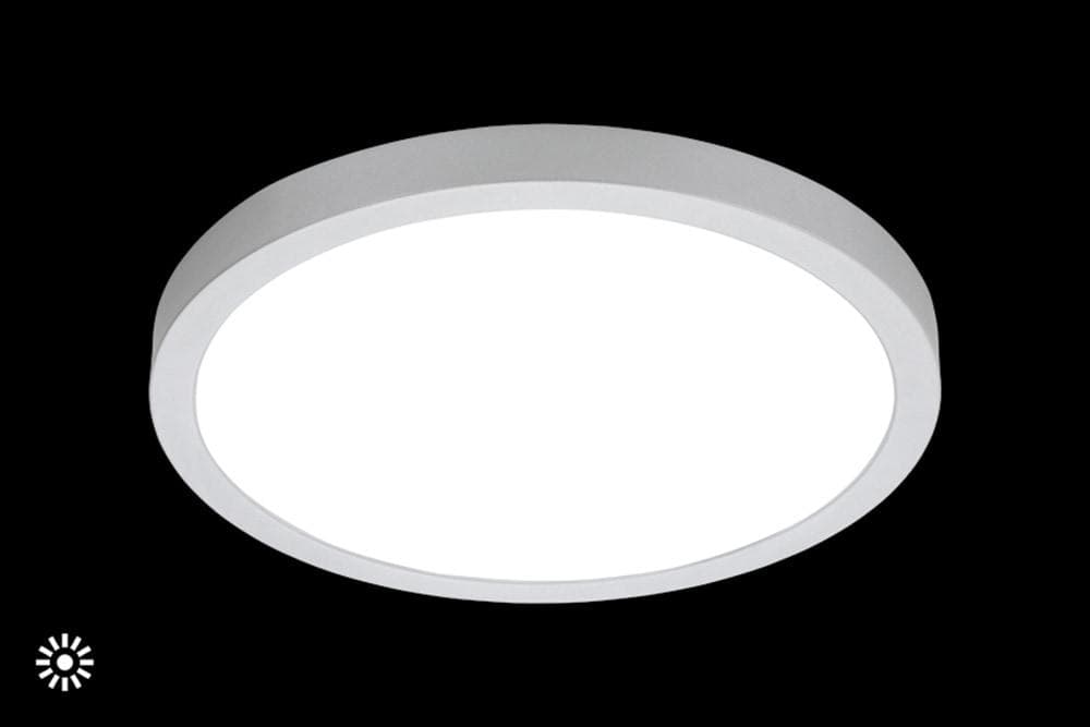 Briloner Leuchten LED Deckenleuchte Chrom Rund Kunststoff Metall