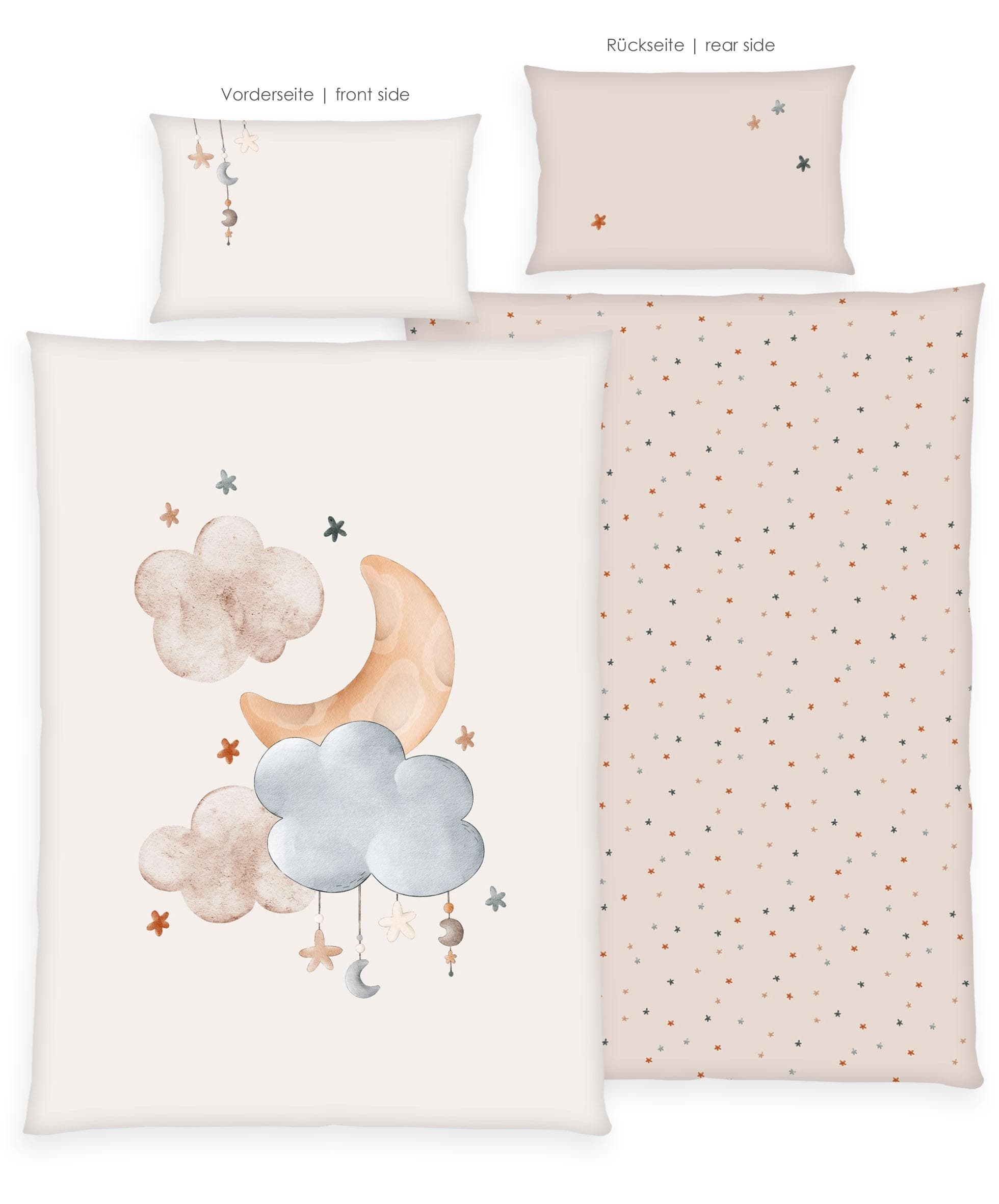 Baby Best Babybettwäsche Moon and Stars Bunt 100x135cm Renforcé
