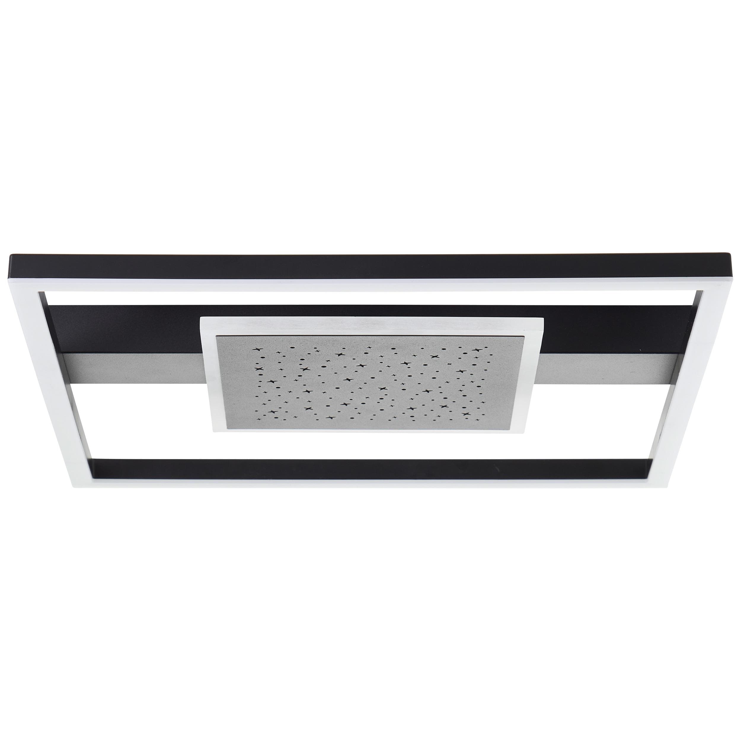 BRELIGHT LED Deckenleuchte Reno Sternenglanz schwarz