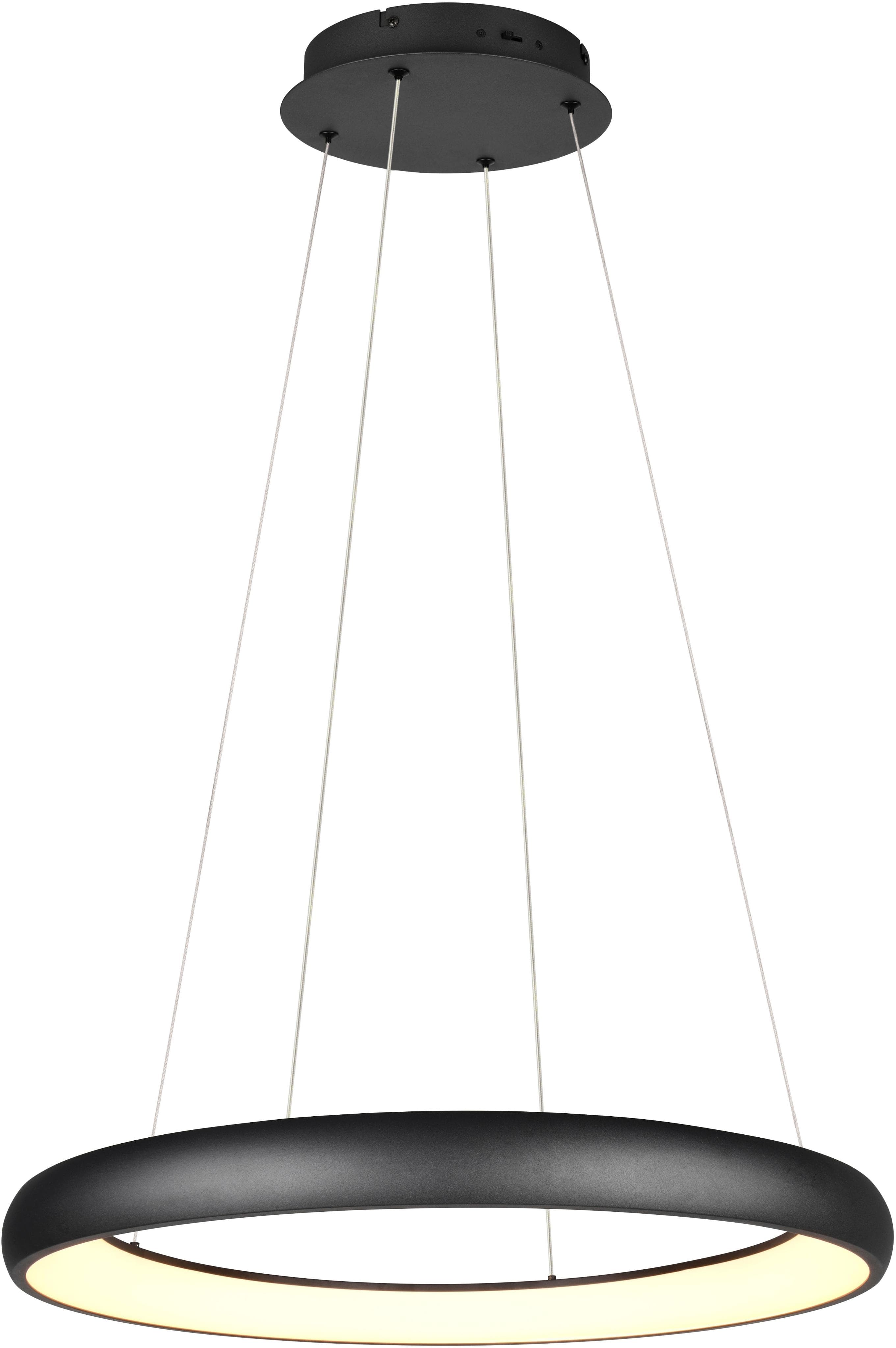 LED-Hängeleuchte Cardona, Ø 75 cm, schwarz, CCT, Metall