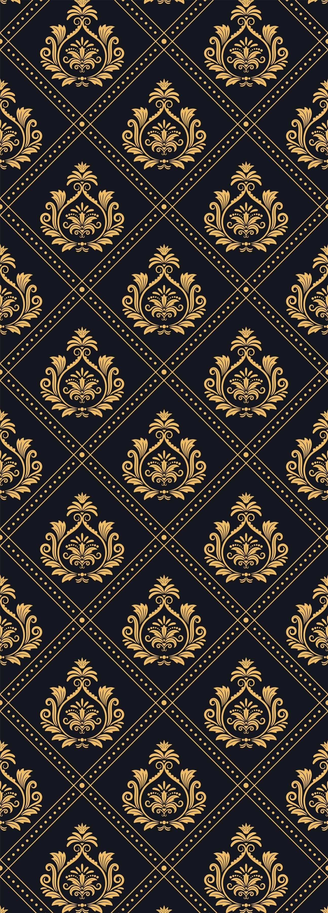 QUEENCE Vinyltapete Pia Selbstklebend Gold 90x250cm