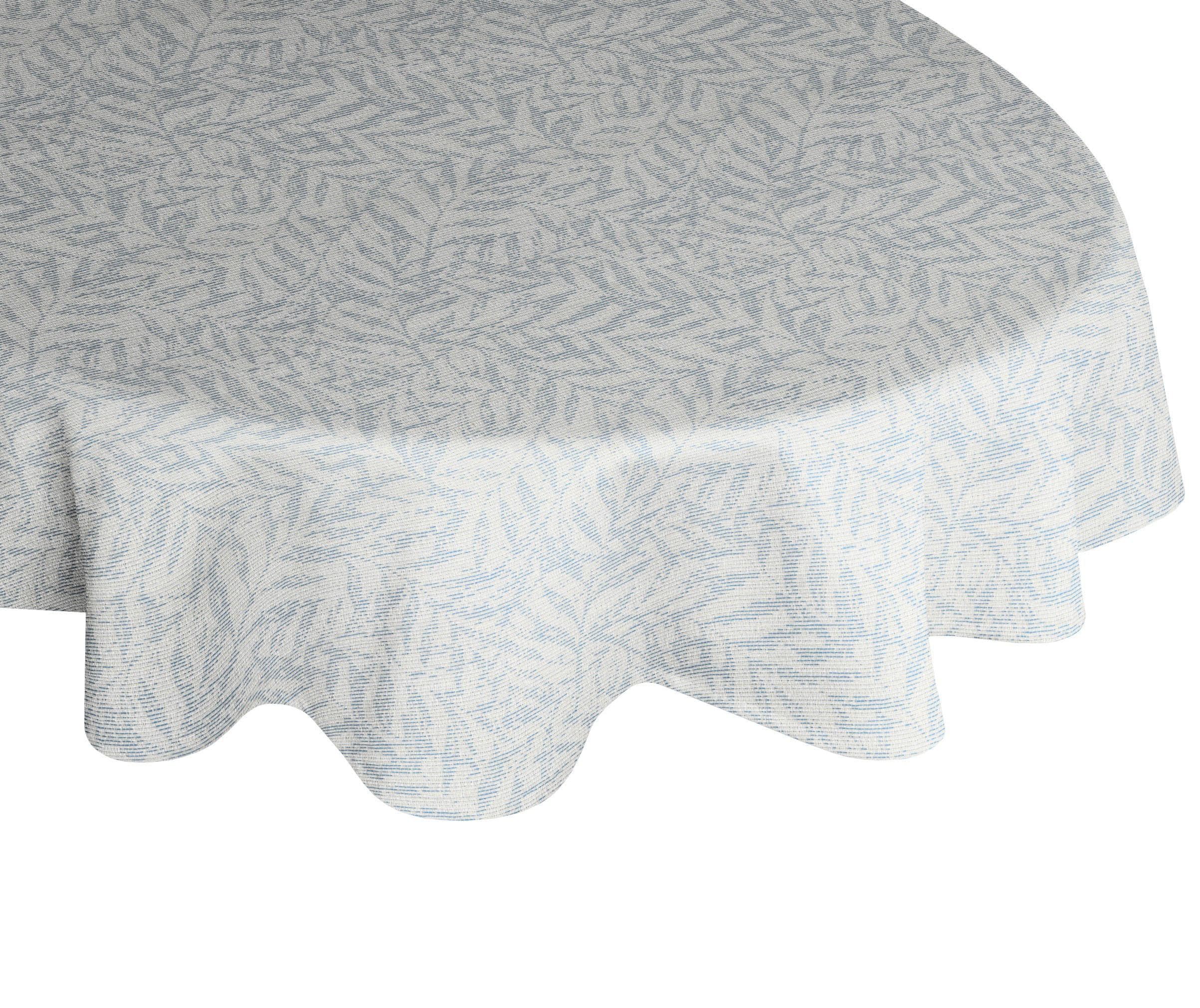 Tischdecke WIRTH 'Gospic' blau oval 190x130cm
