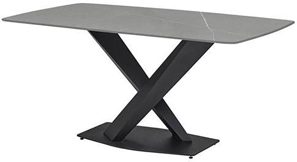 STOLKOM Ventura Esstisch Keramik Grau/Schwarz Modern