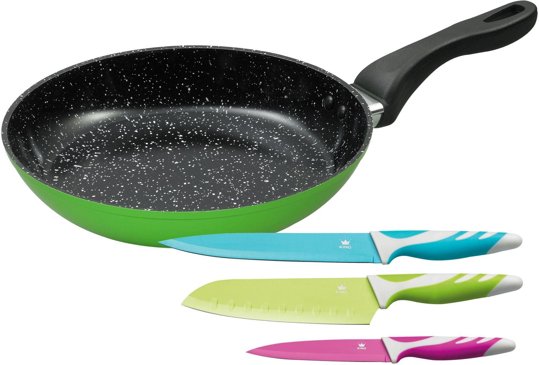 KING Bratpfanne Grün Keramikbeschichtung Induktion 28cm