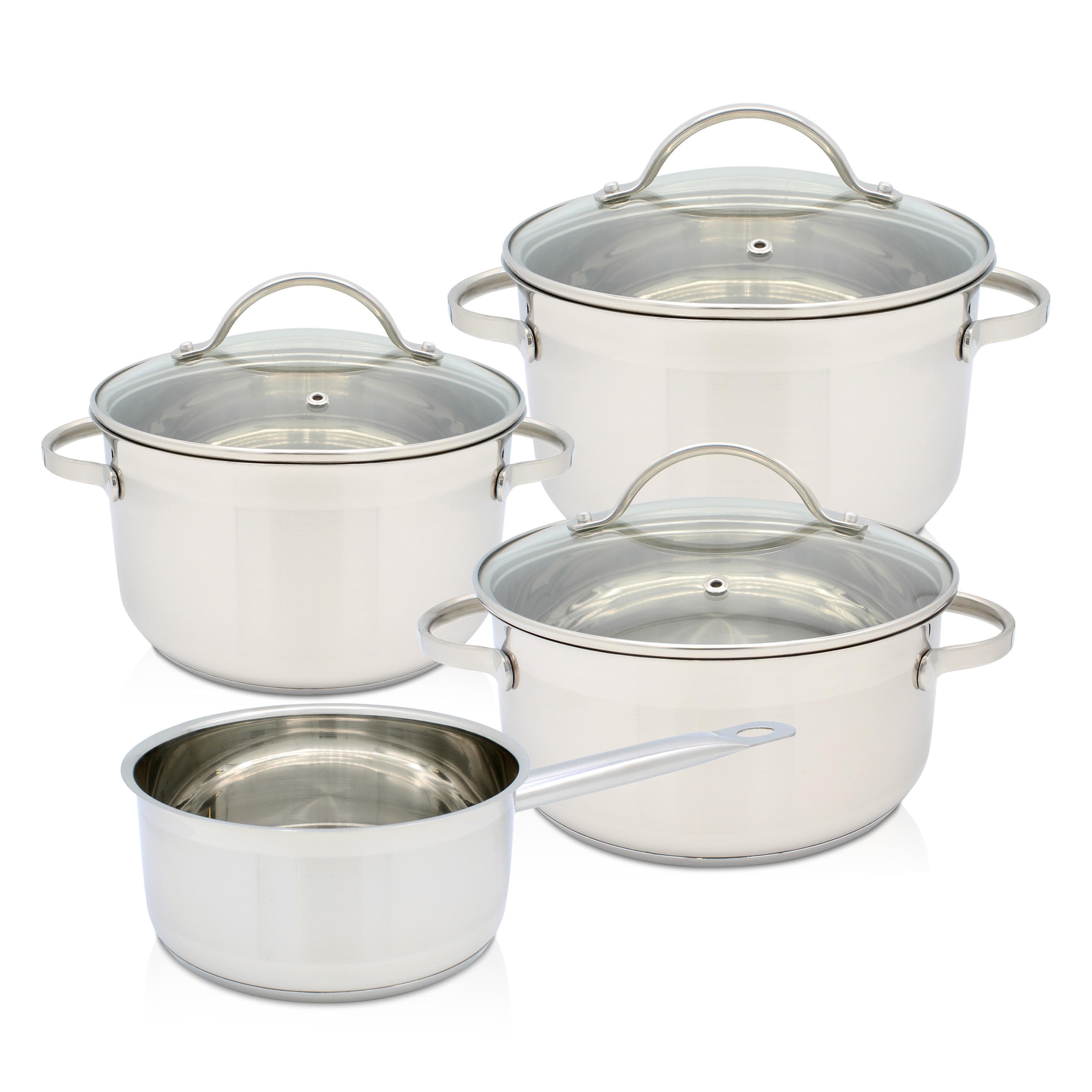 KRÜGER Topf-Set Ohio Edelstahl 4-tlg. Induktion