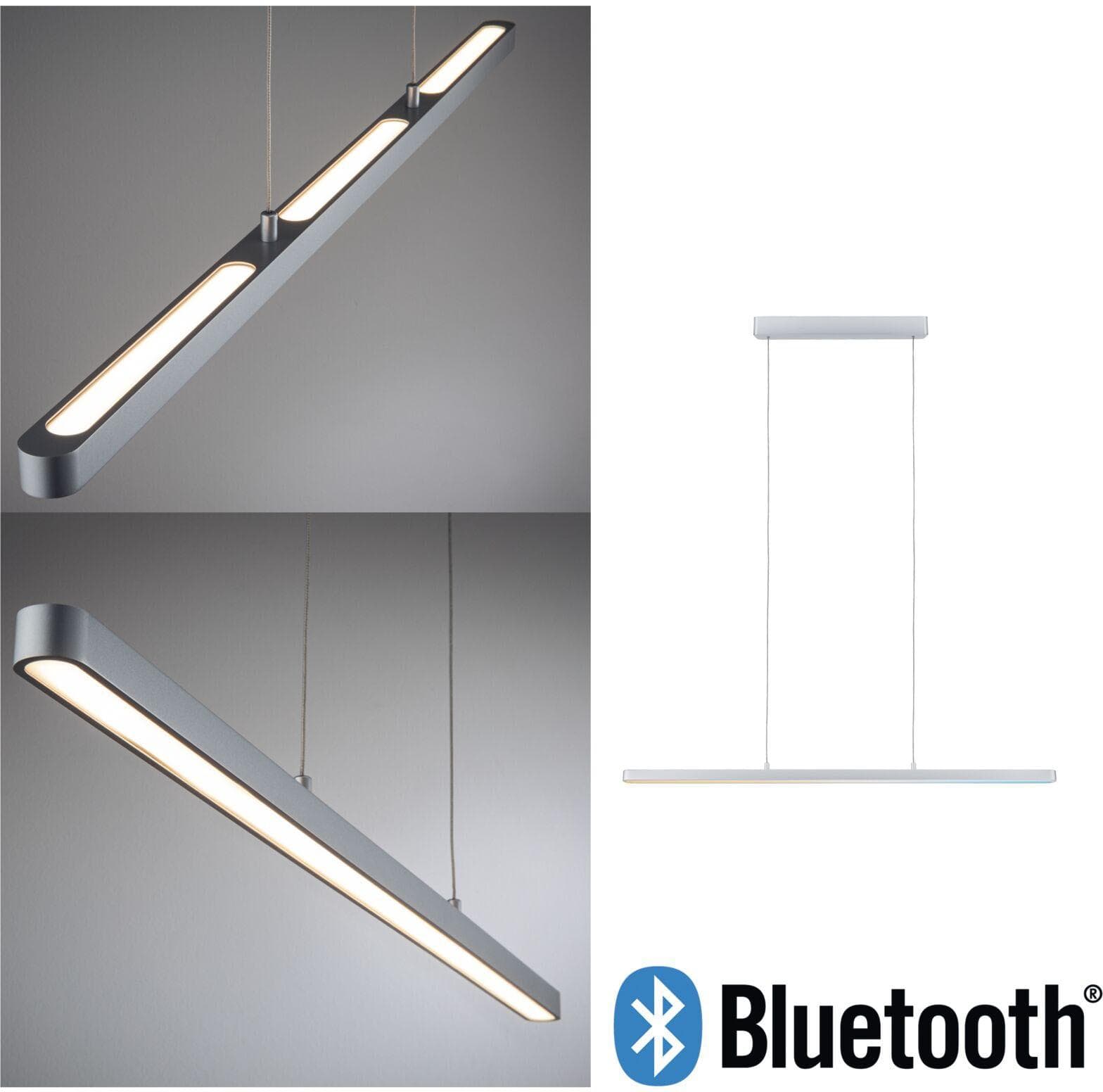 PAULMANN LED Pendelleuchte 'Lento' - Grau/Chromfarben