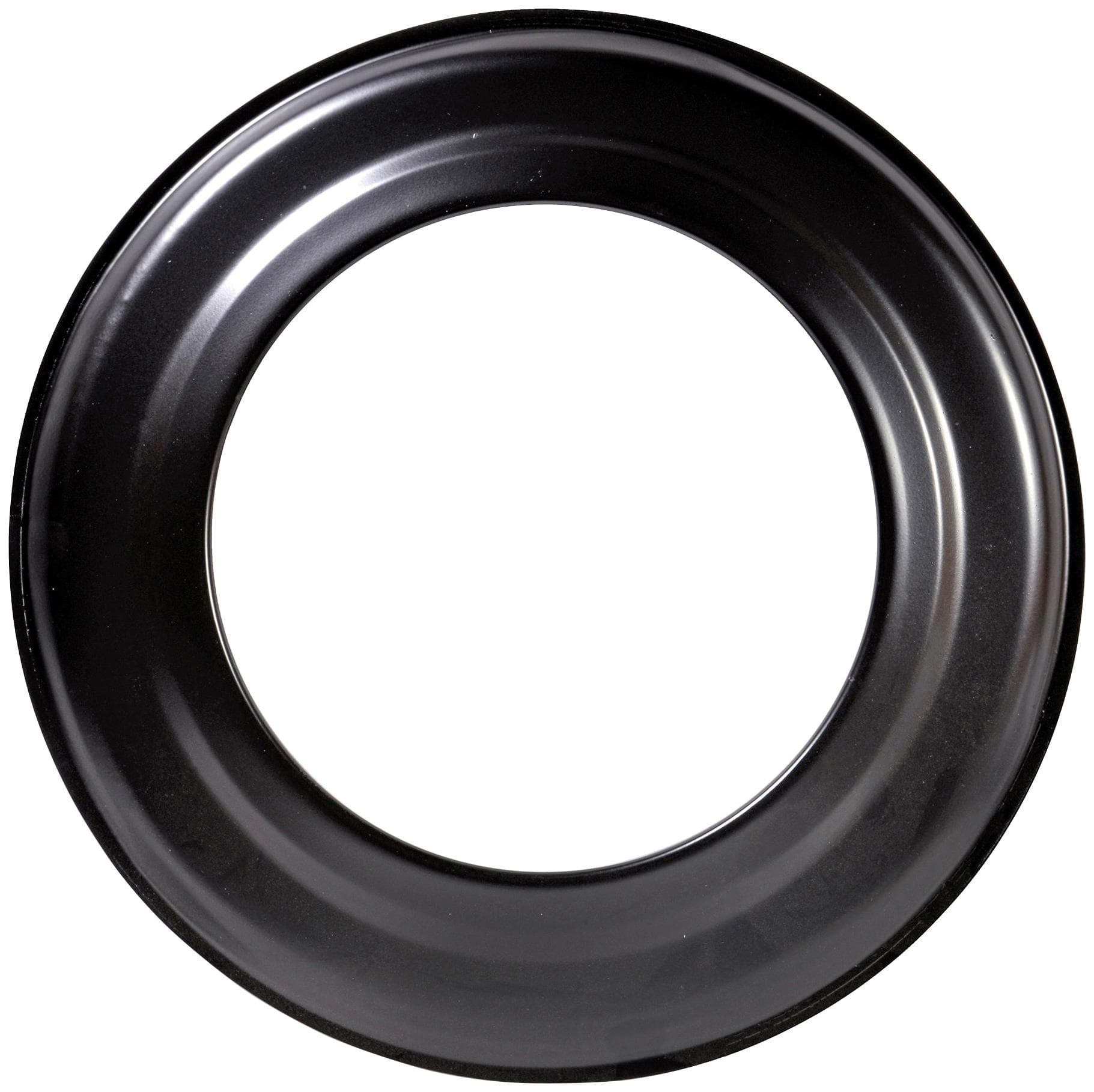 Rosette FIREFIX Schwarz Stahlblech Ø 160mm für Rauchrohr