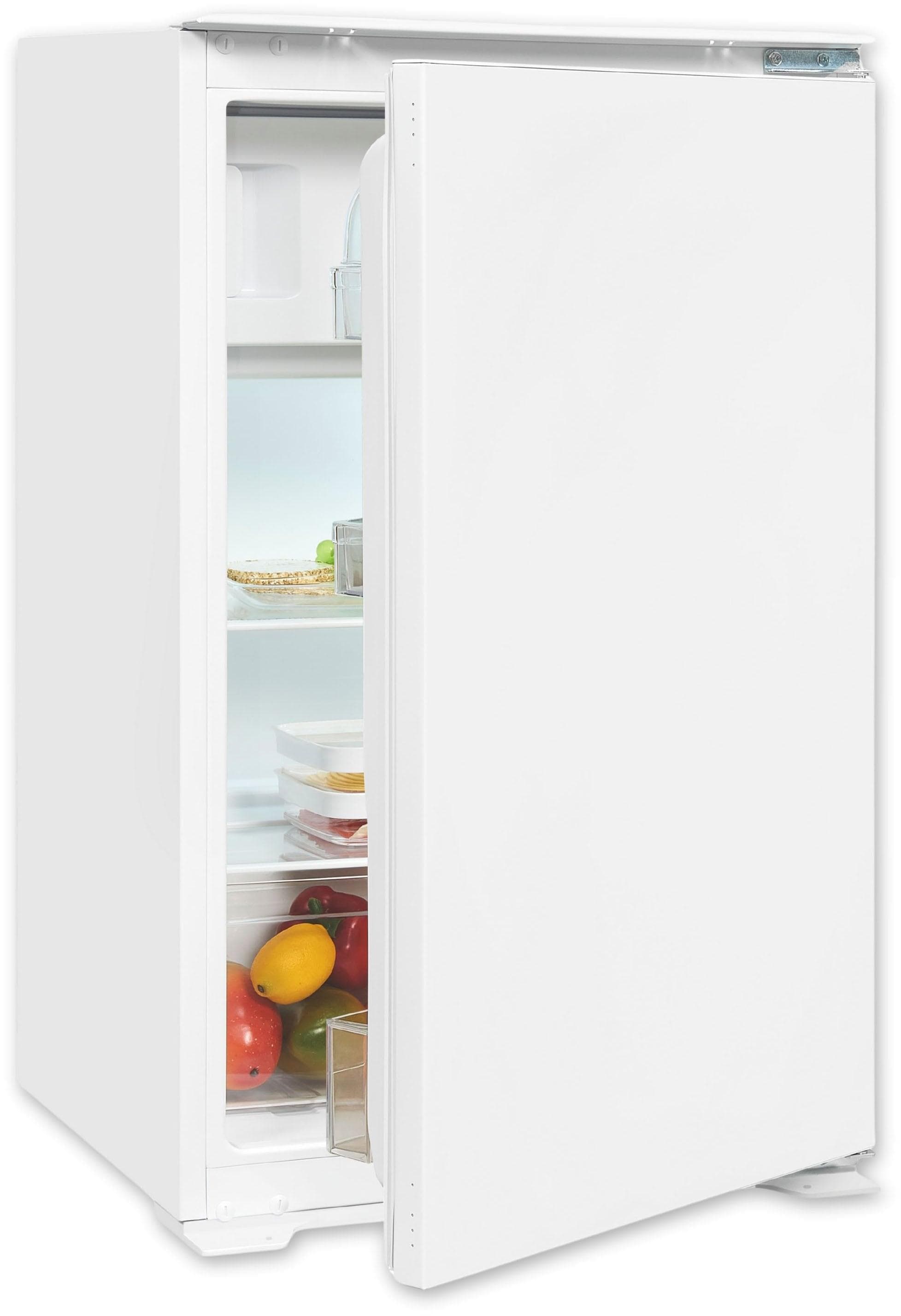 EXQUISIT Einbaukühlschrank weiß 54 cm Rechtsanschlag wechselbar