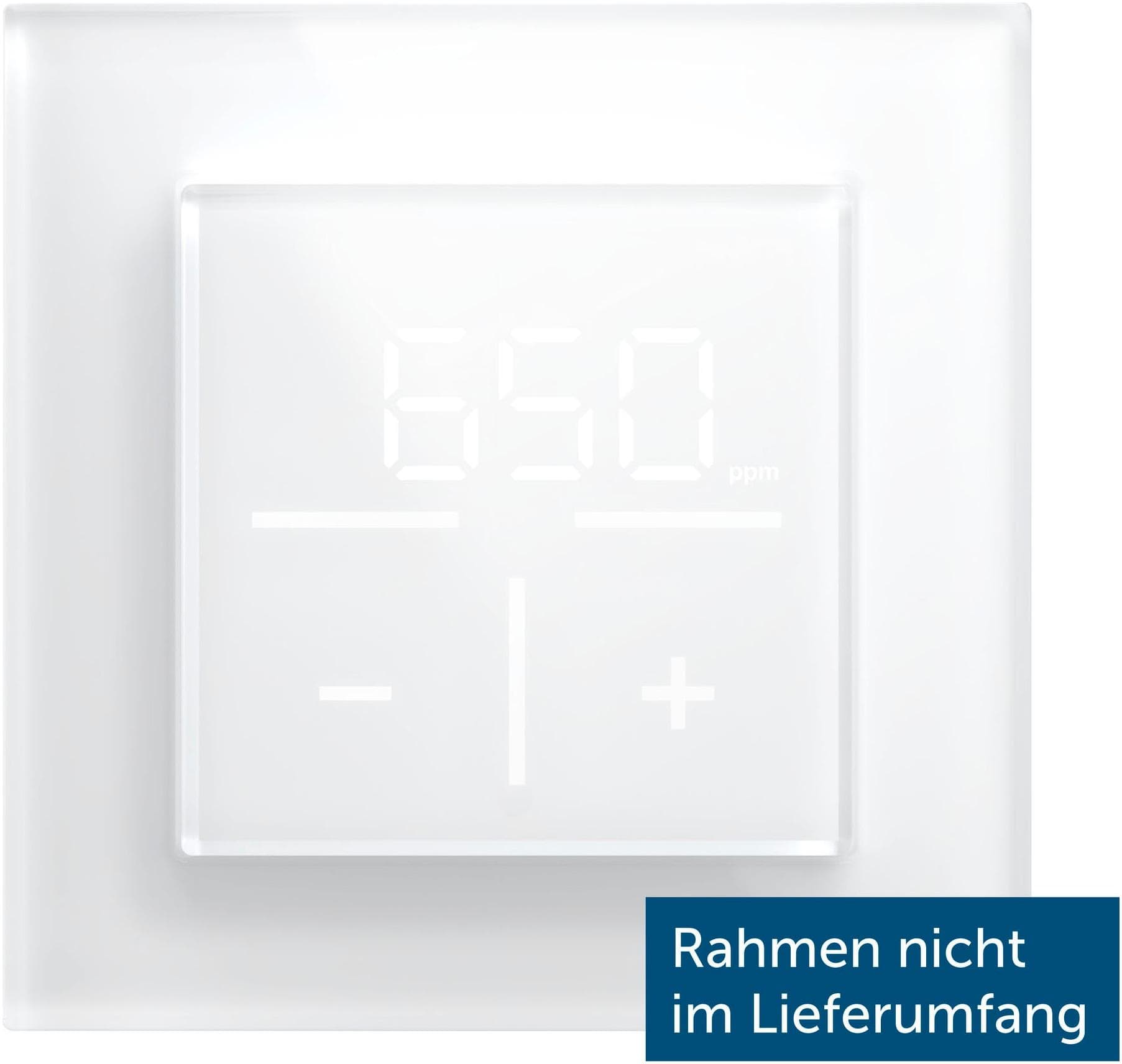 Homematic IP Glas-Wandthermostat mit CO2-Sensor Weiß