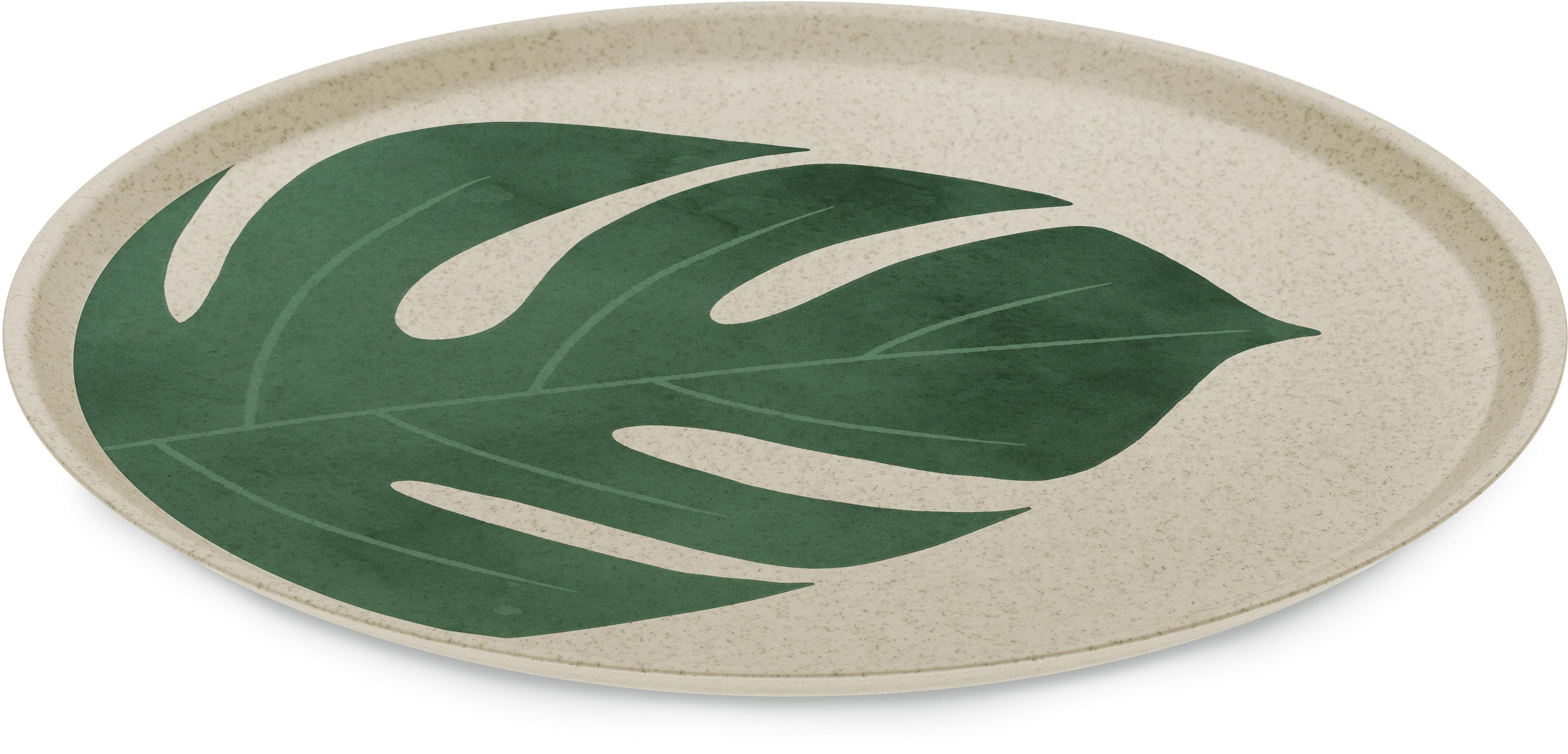 KOZIOL Speiseteller CONNECT MONSTERA LEAF Beige