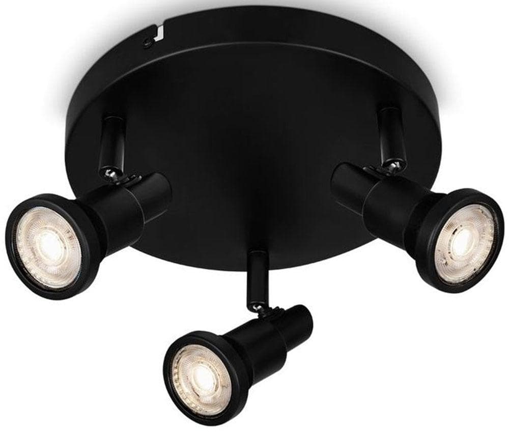 Briloner Leuchten LED Deckenspot 3-flammig schwarz Metall