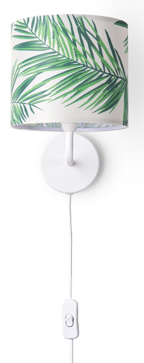 PACO HOME Wandleuchte Ostende 537 Weiß Palmendesign