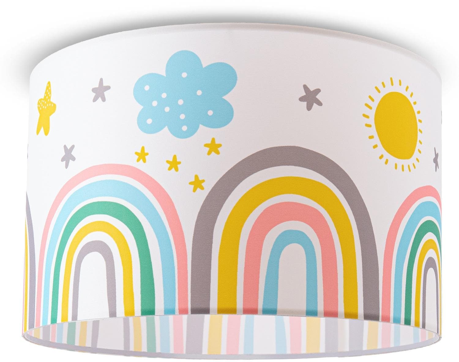 PACO HOME Deckenleuchte Tweet 462 Weiß Regenbogen Design