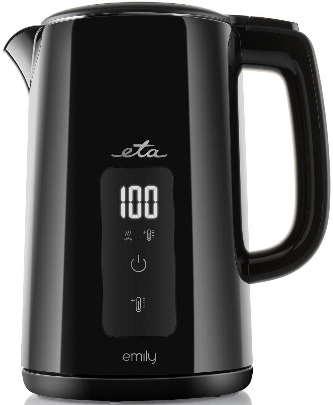 ETA Wasserkocher Emily Schwarz Thermoregulierung LED-Display