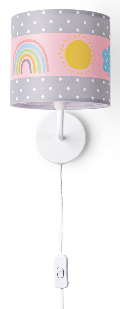 PACO HOME Wandleuchte Cosmo 962 Weiß E14 Kinderzimmer