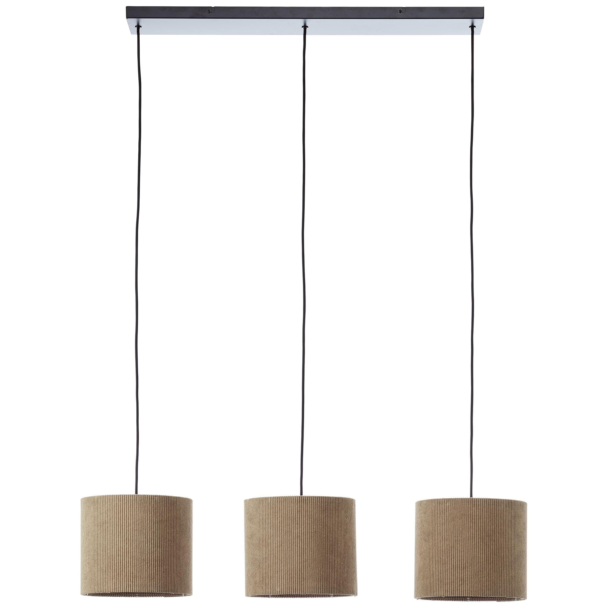 Brilliant Pendelleuchte Tony Cord-Lampenschirm