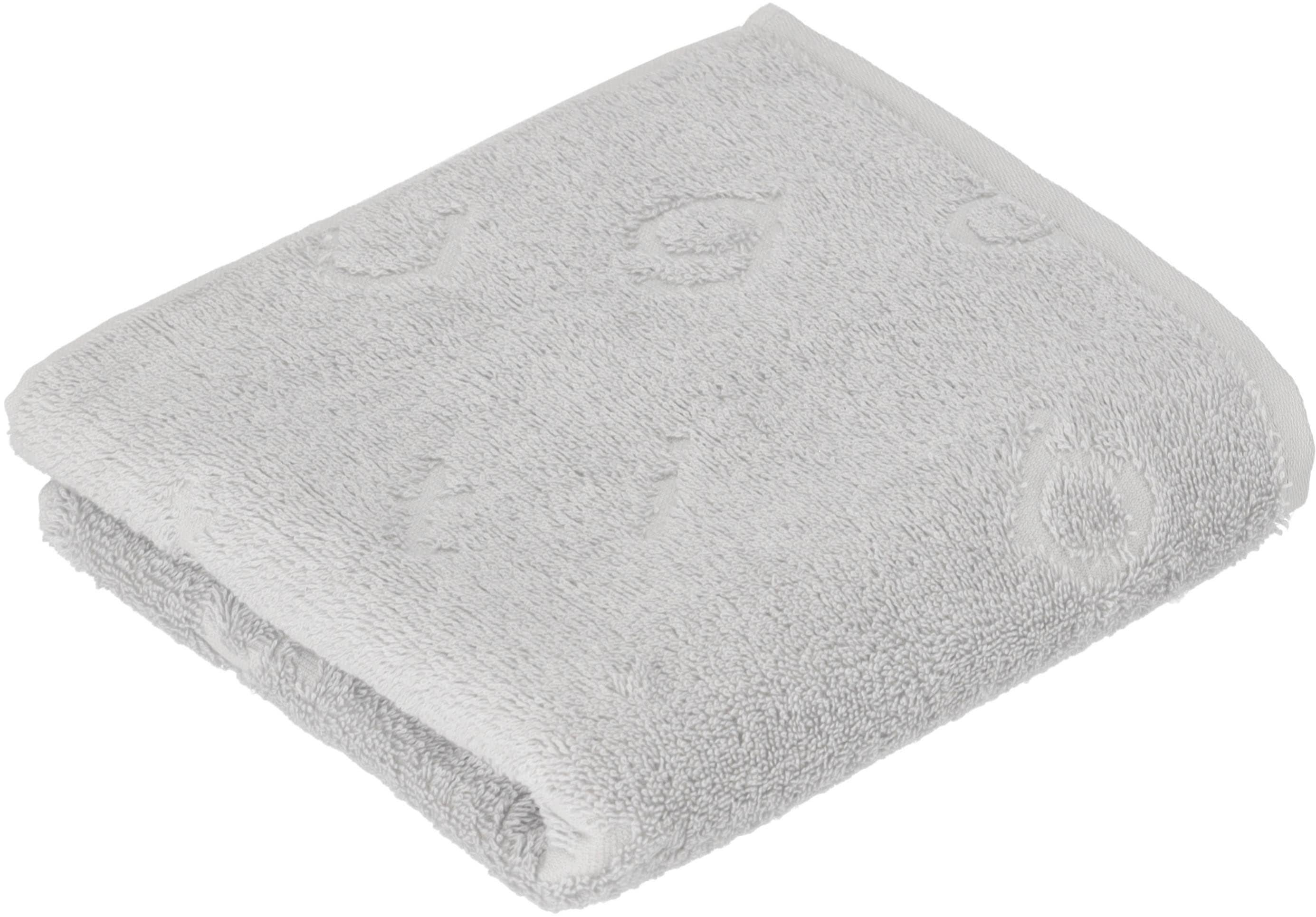 BUGATTI Badetuch Trentino Grau Walkfrottier 100% Baumwolle