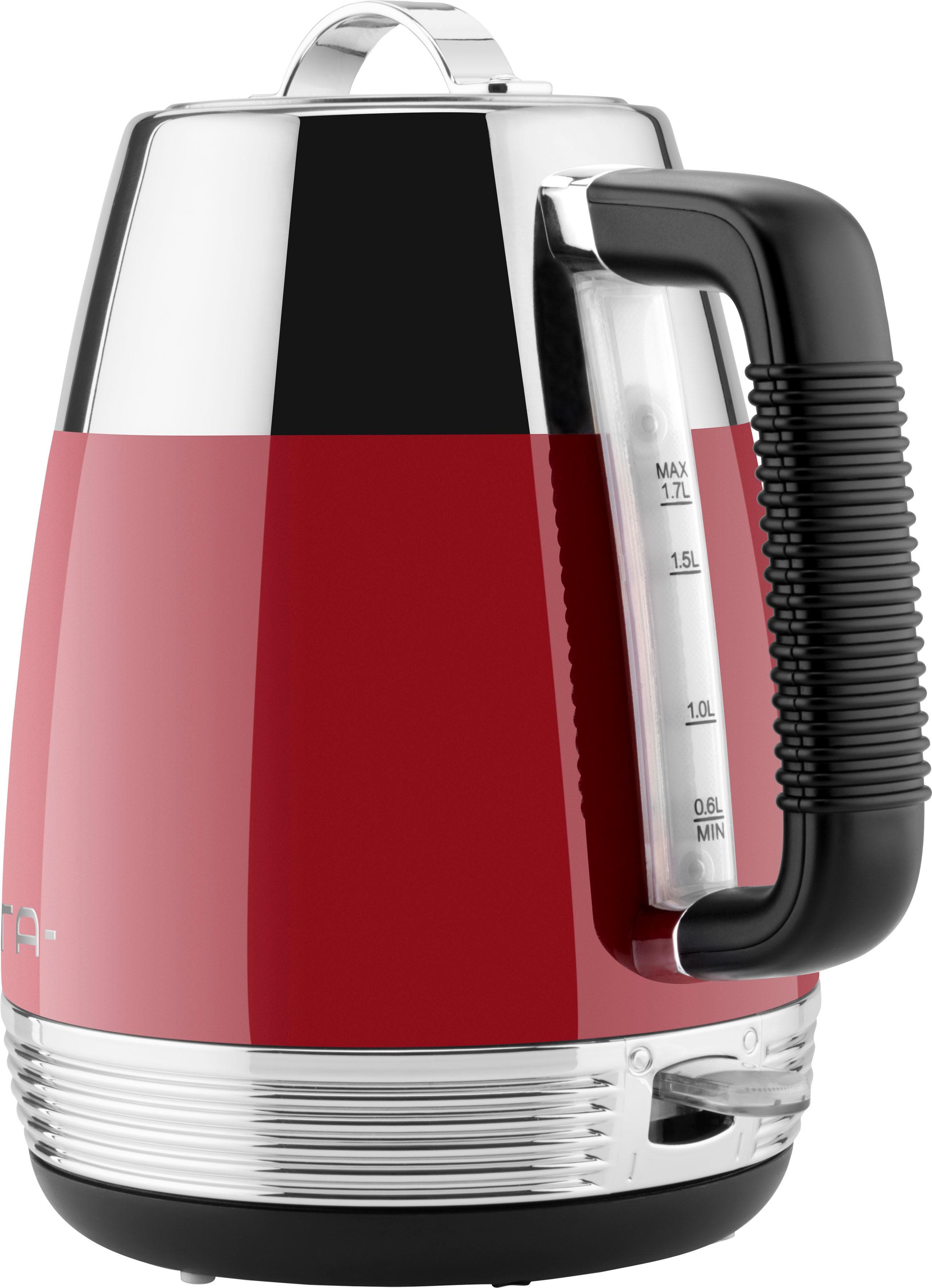 ETA Wasserkocher STORIO Retro Design Rot Edelstahl
