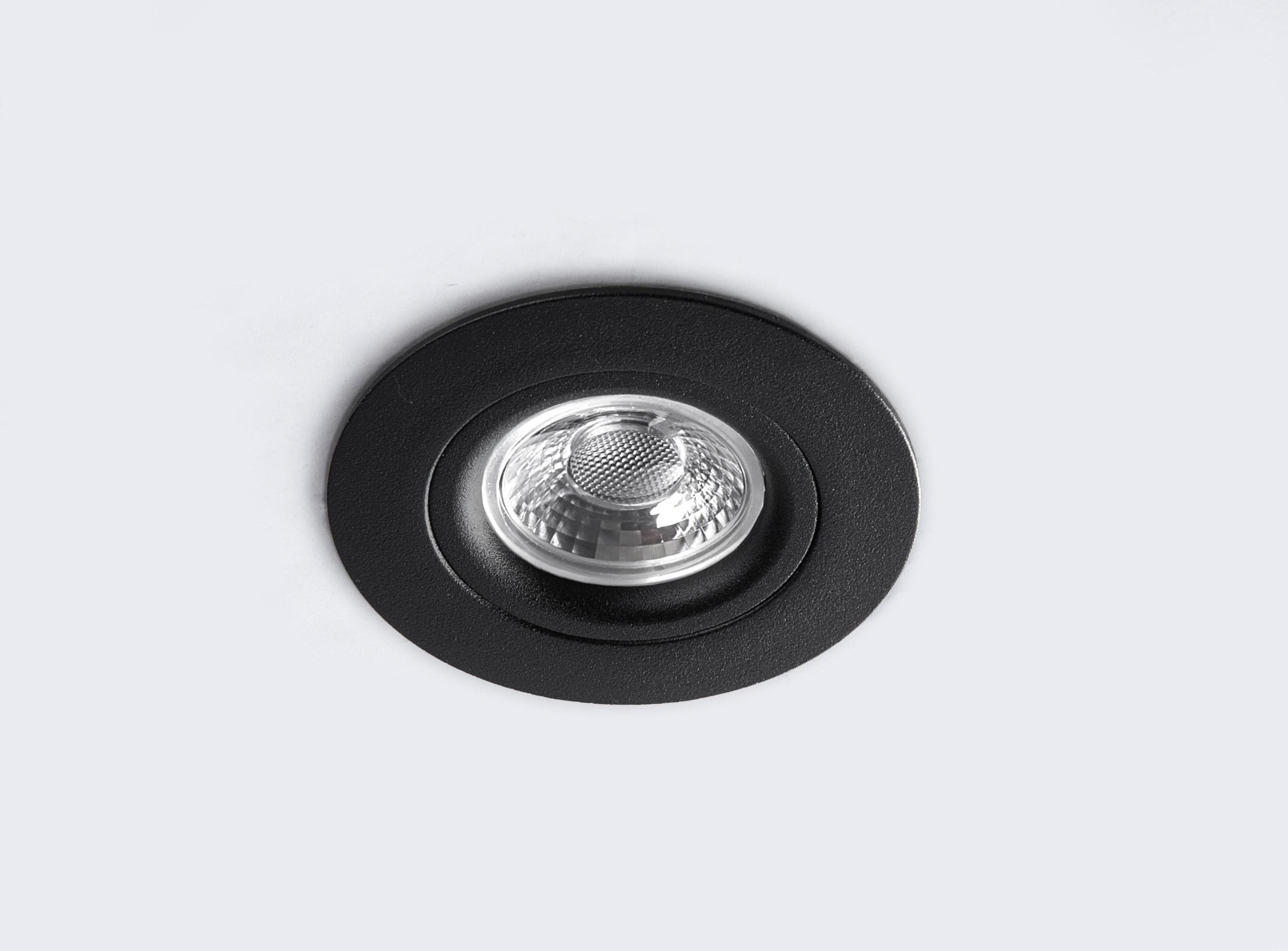 Heitronic LED-Deckeneinbaustrahler DL6809 rund schwarz