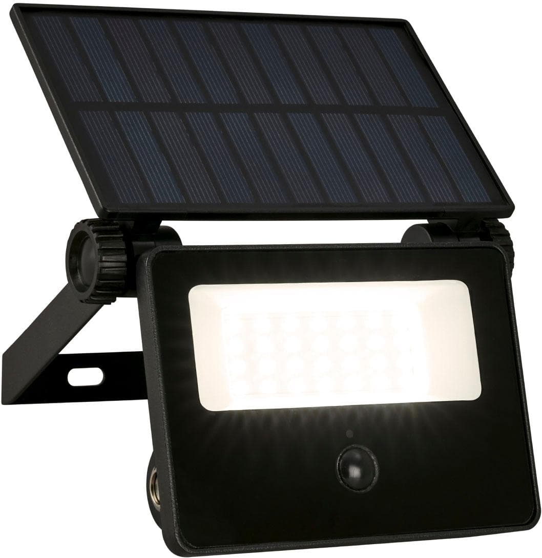 Telefunken Außen-Wandleuchte LED Strahler Solar Schwarz