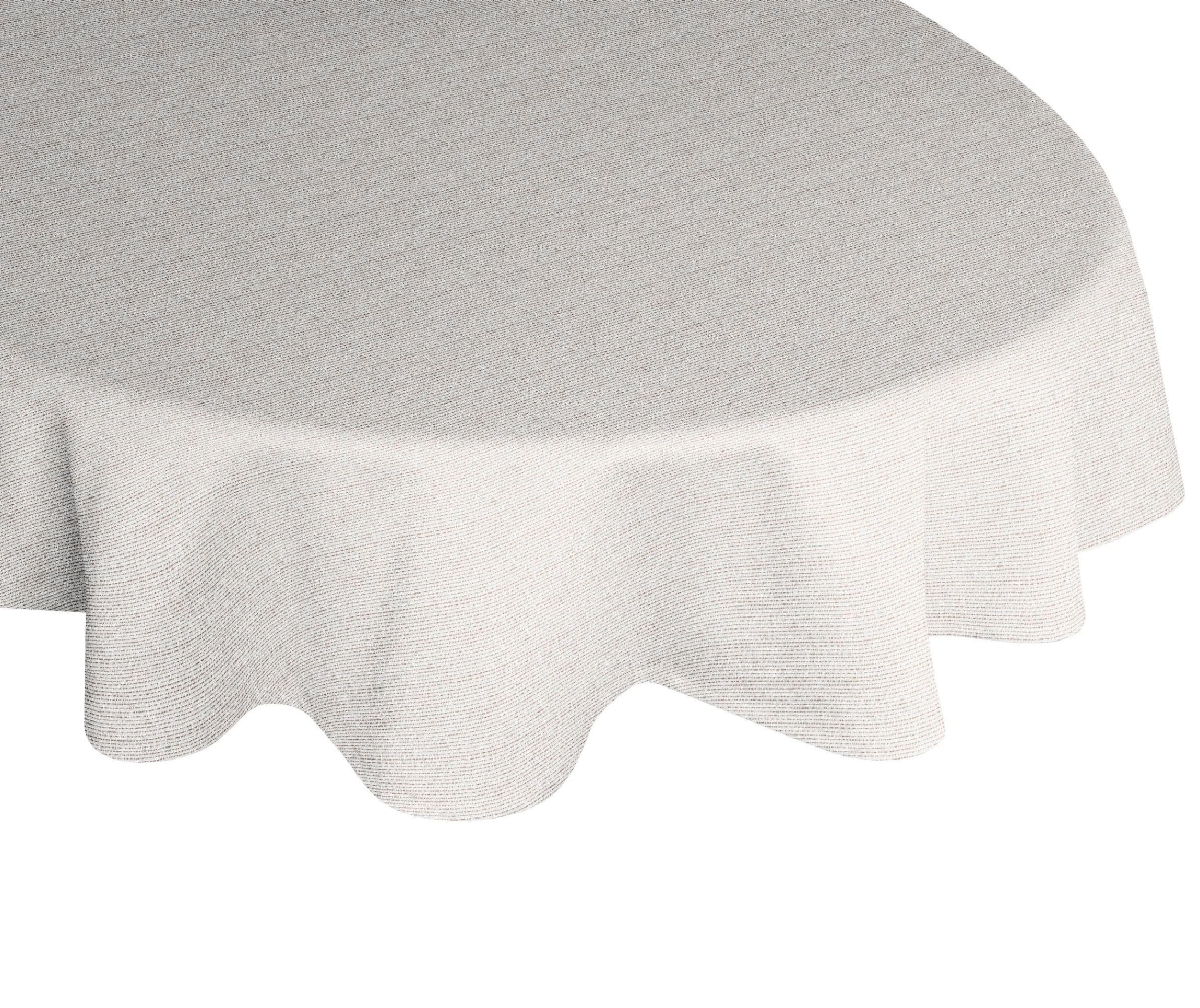 Tischdecke WIRTH Berwick Braun Oval 190x130 cm