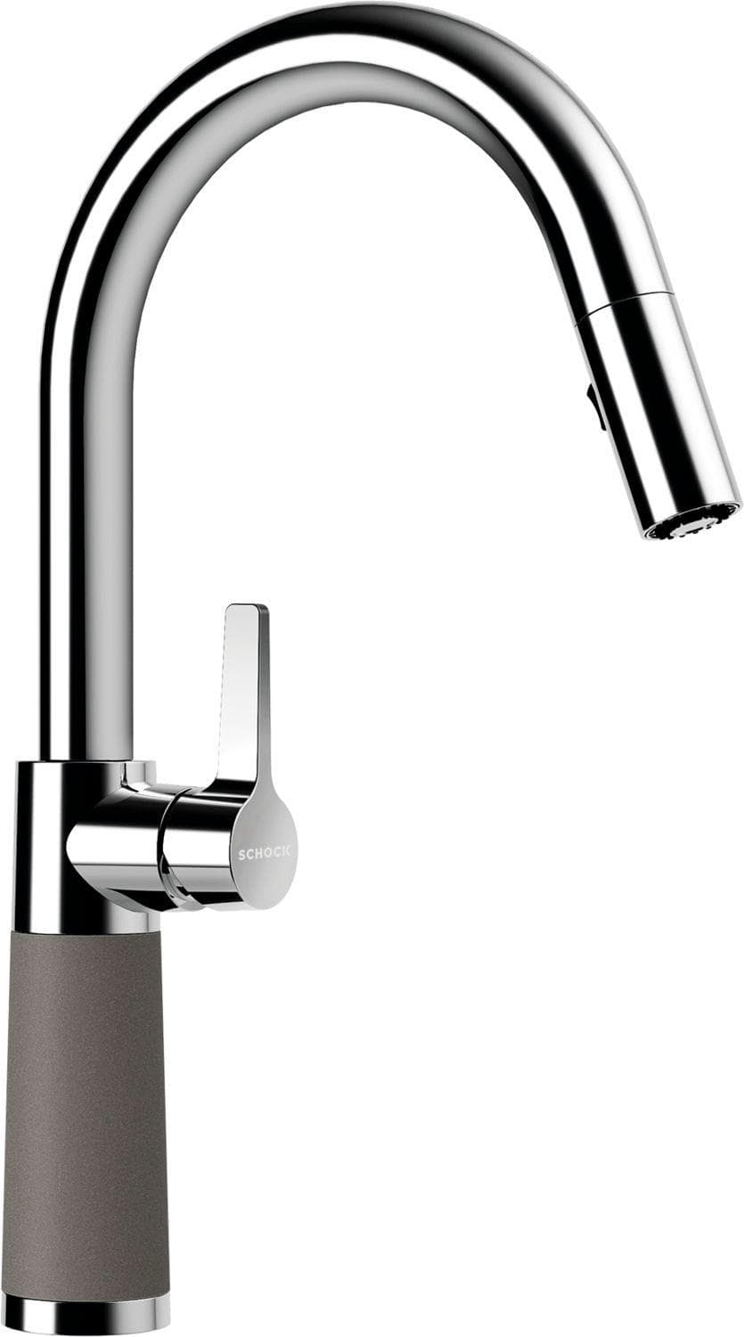 Küchenarmatur SCHOCK SC-520 SB grau ausziehbar