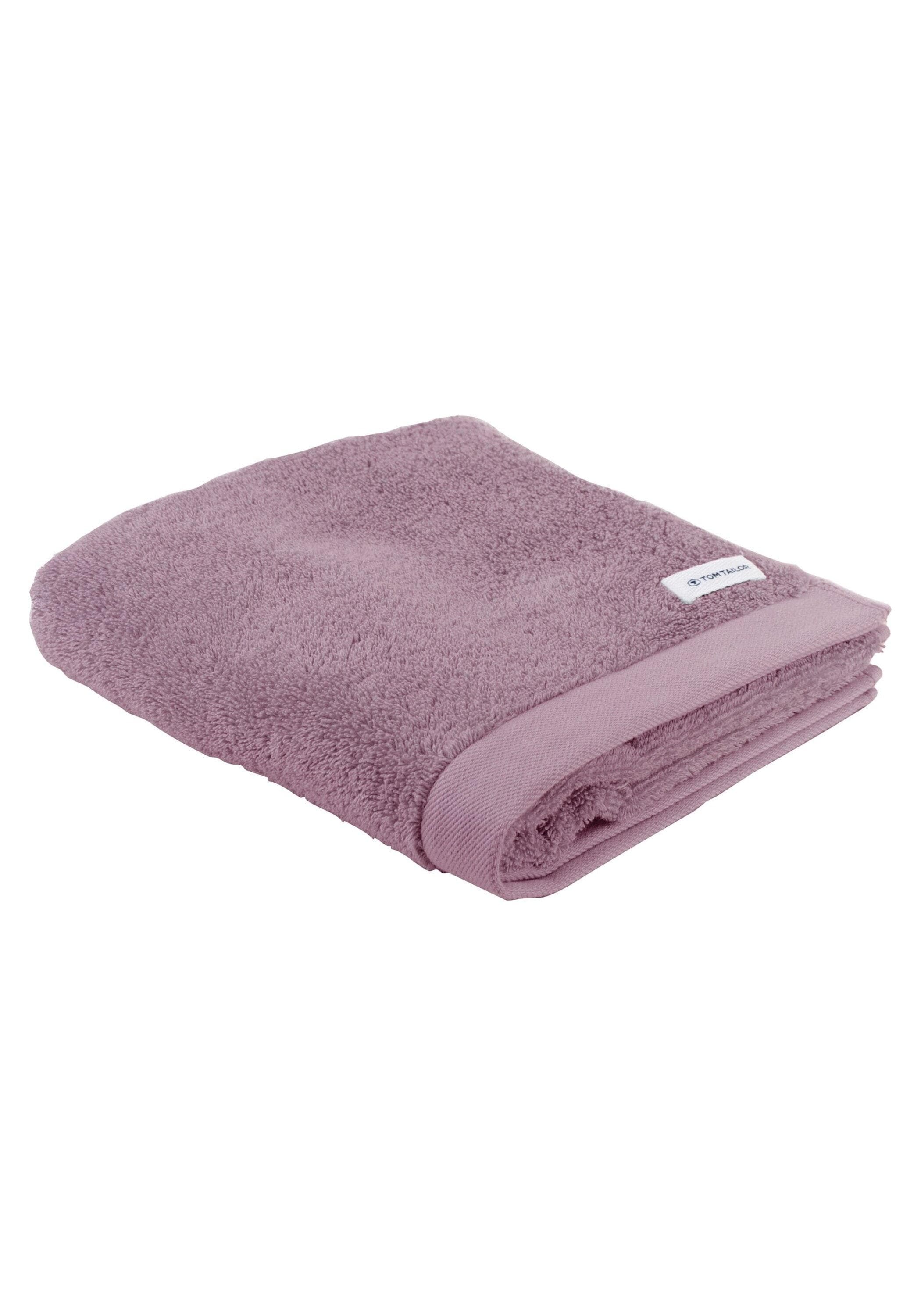 TOM TAILOR Handtuch Color Bath Mauve 100% Baumwolle Frottier