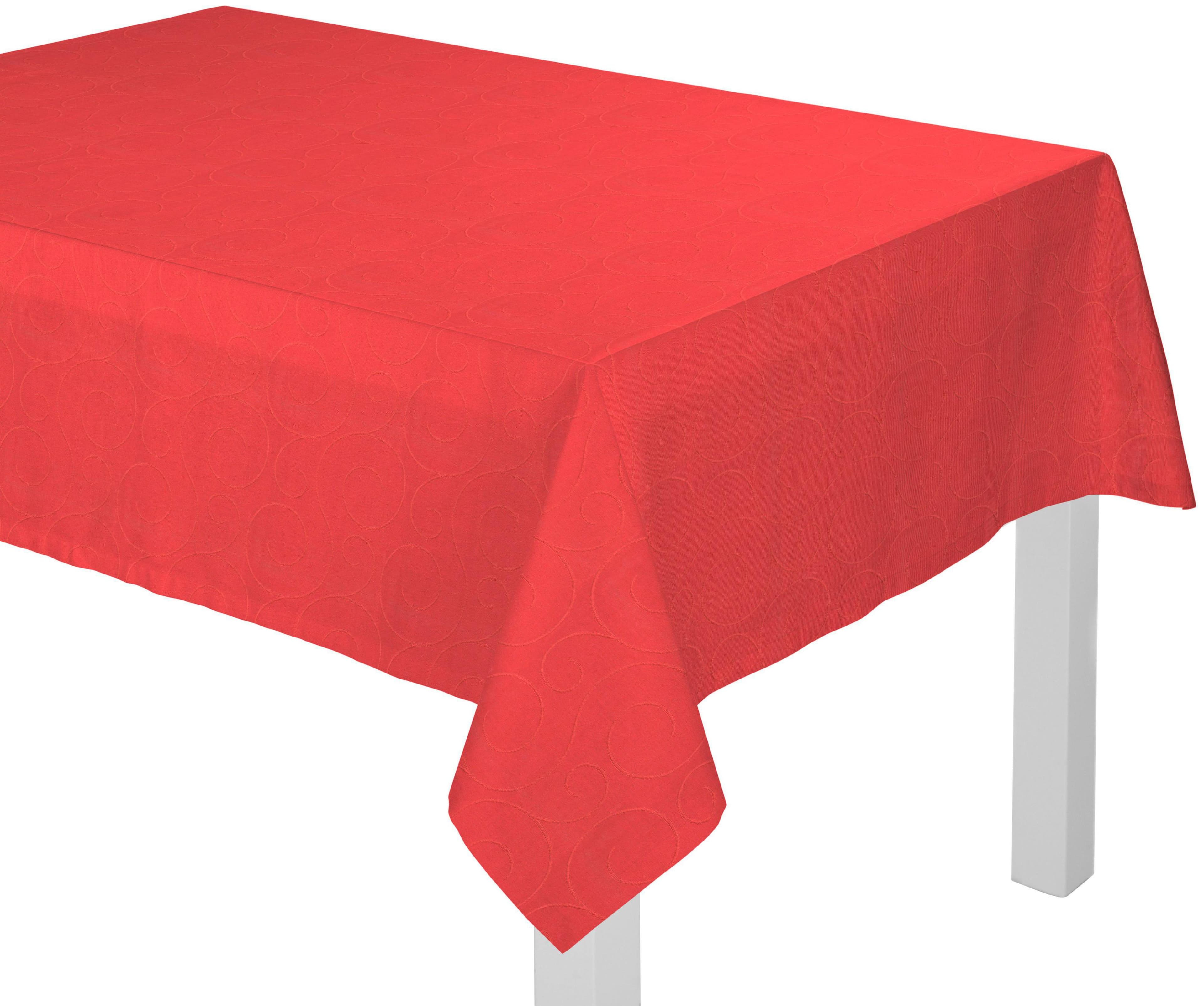 Tischdecke Wirth Neufahrn Rot Kunstfaser 130x190 cm