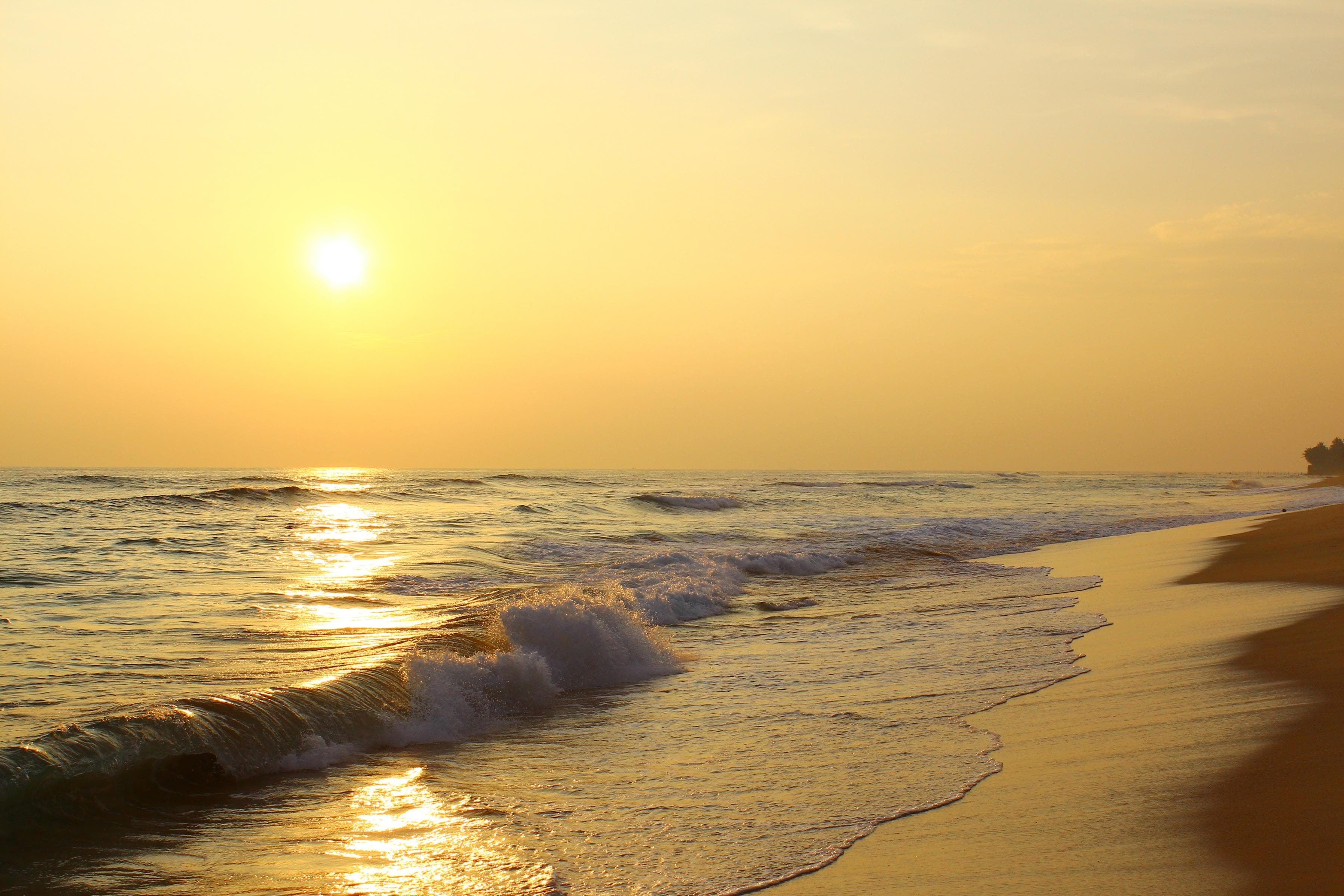 PAPERMOON Fototapete Sunset Beach Sri Lanka Vlies Bunt