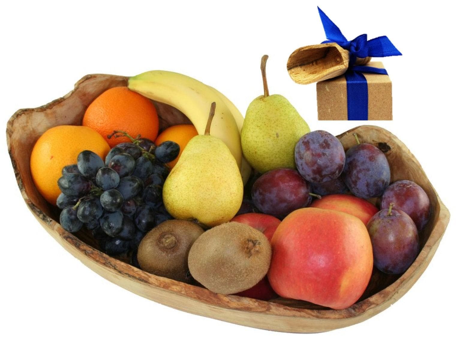 Obstschale OLIVENHOLZ-ERLEBEN, braun, Massivholz, Schüsseln, Obstschale, Jede Schale ist ein Unikat mit einzigartiger und natürlicher Maserung