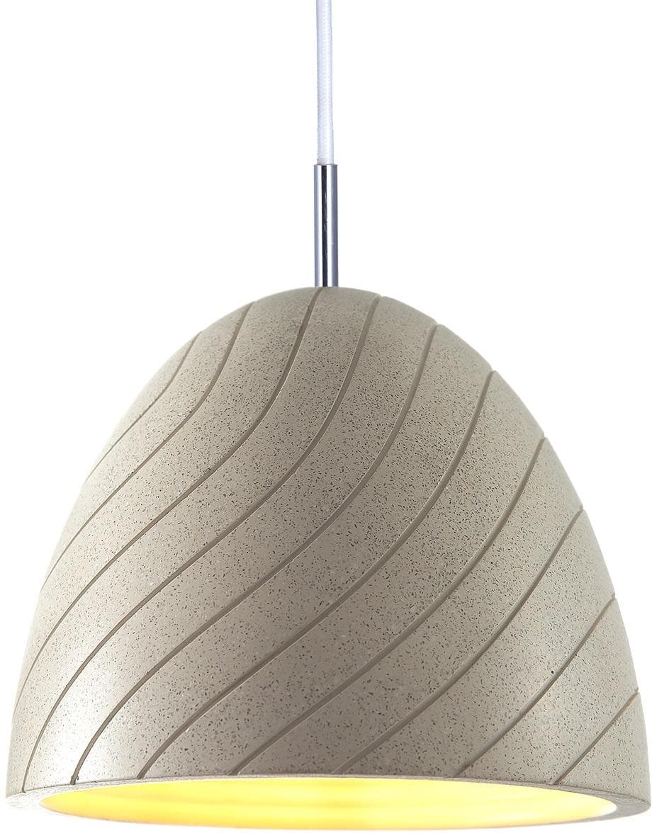 PACO HOME Pendelleuchte GRIP Beige Sand Betonoptik höhenverstellbar