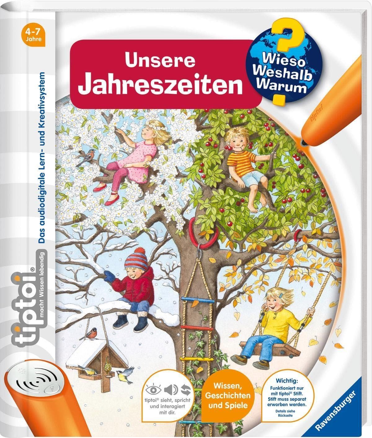 Ravensburger tiptoi® "WWW - Unsere Jahreszeiten" Interaktives Kinderbuch Bunt
