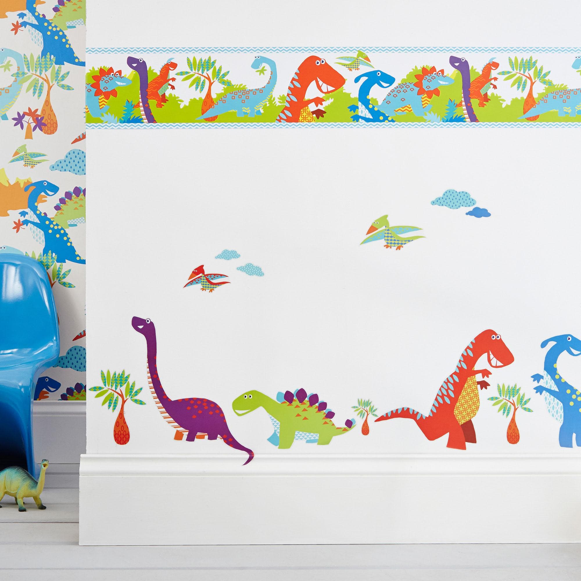 Wandtattoo Dino Bunt PVC Art for the Home