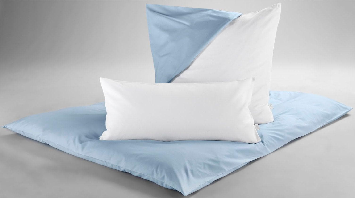 Dormisette Feinflanell-Kissenschutzbezug Weiß 100% Baumwolle